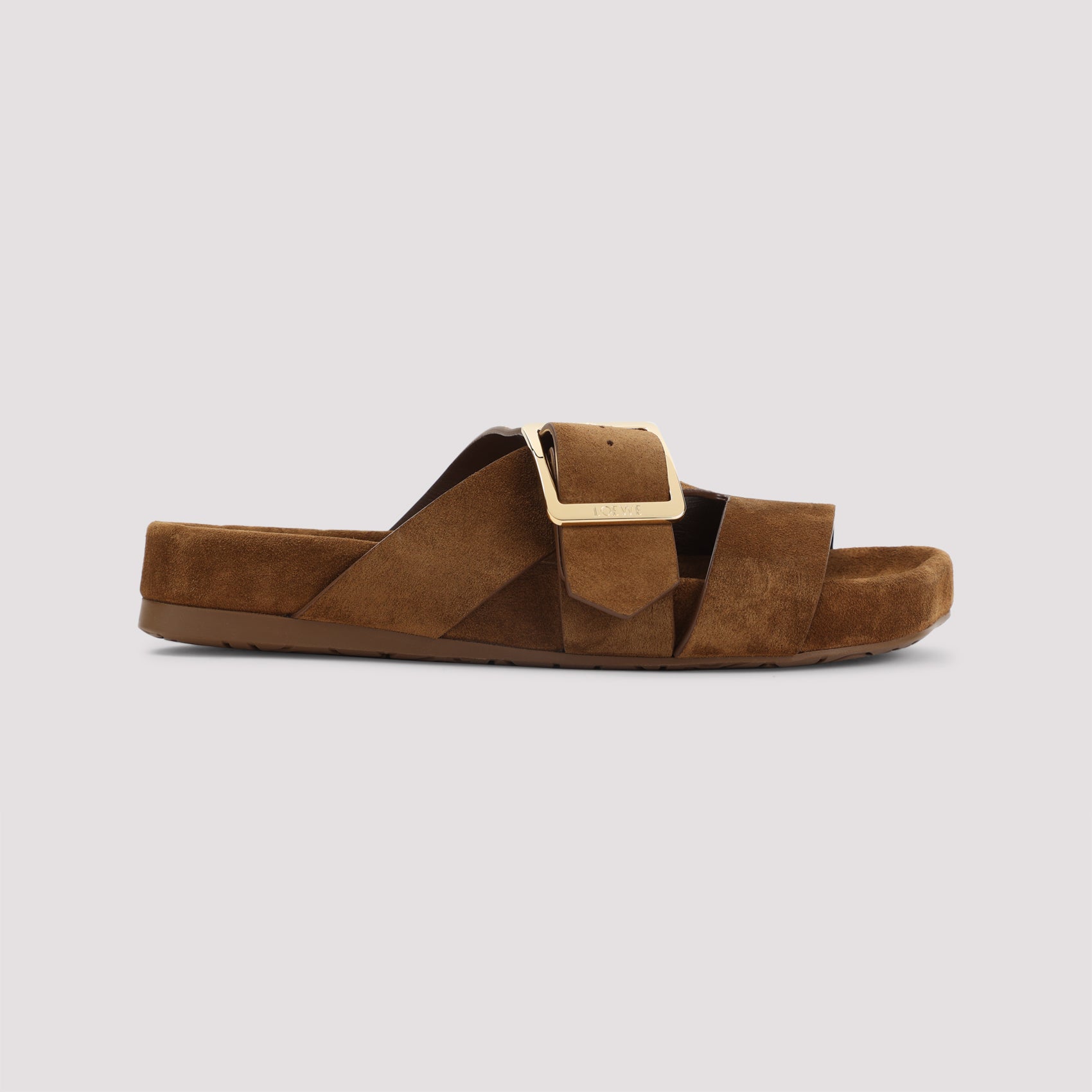 LOEWE Men's Ease Bucle Slide Sandals