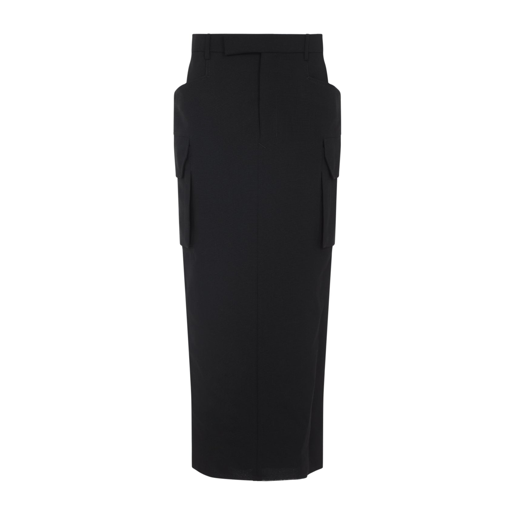 RICK OWENS Midi Wool Skirt for Men