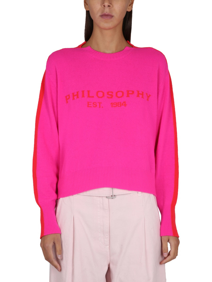 PHILOSOPHY DI LORENZO SERAFINI Embroidered Logo T-Shirt