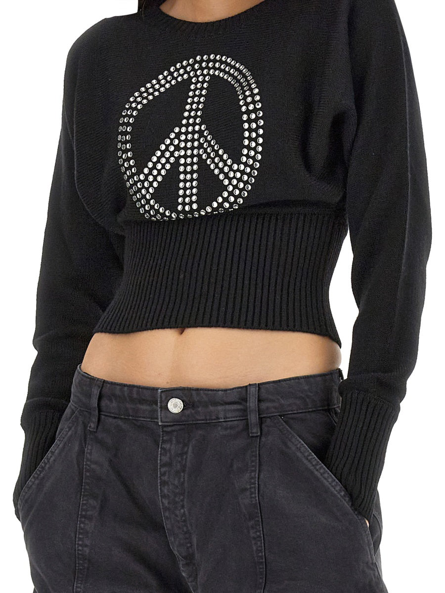 MOSCHINO JEANS Peace Symbol T-Shirt