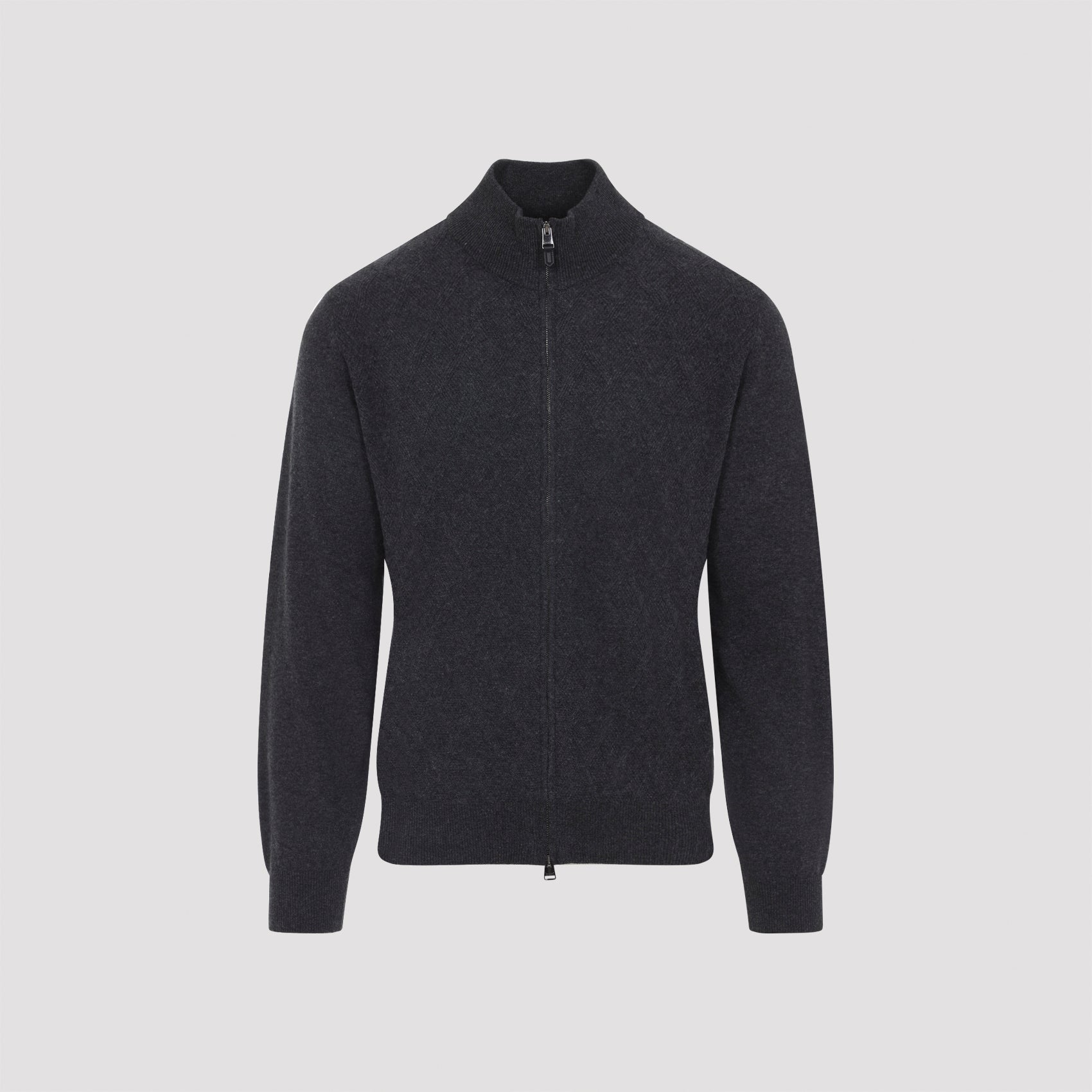 CANALI Full-Zip High Neck Cardigan