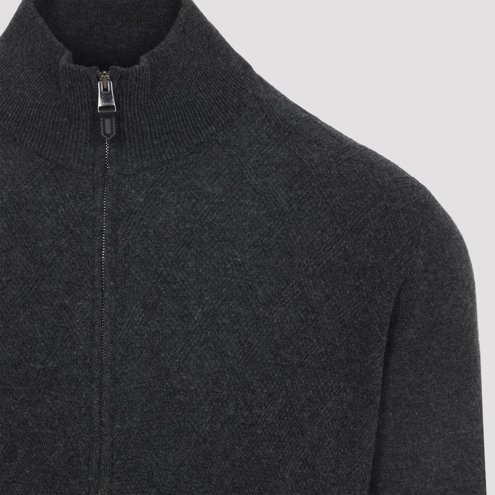 CANALI Full-Zip High Neck Cardigan
