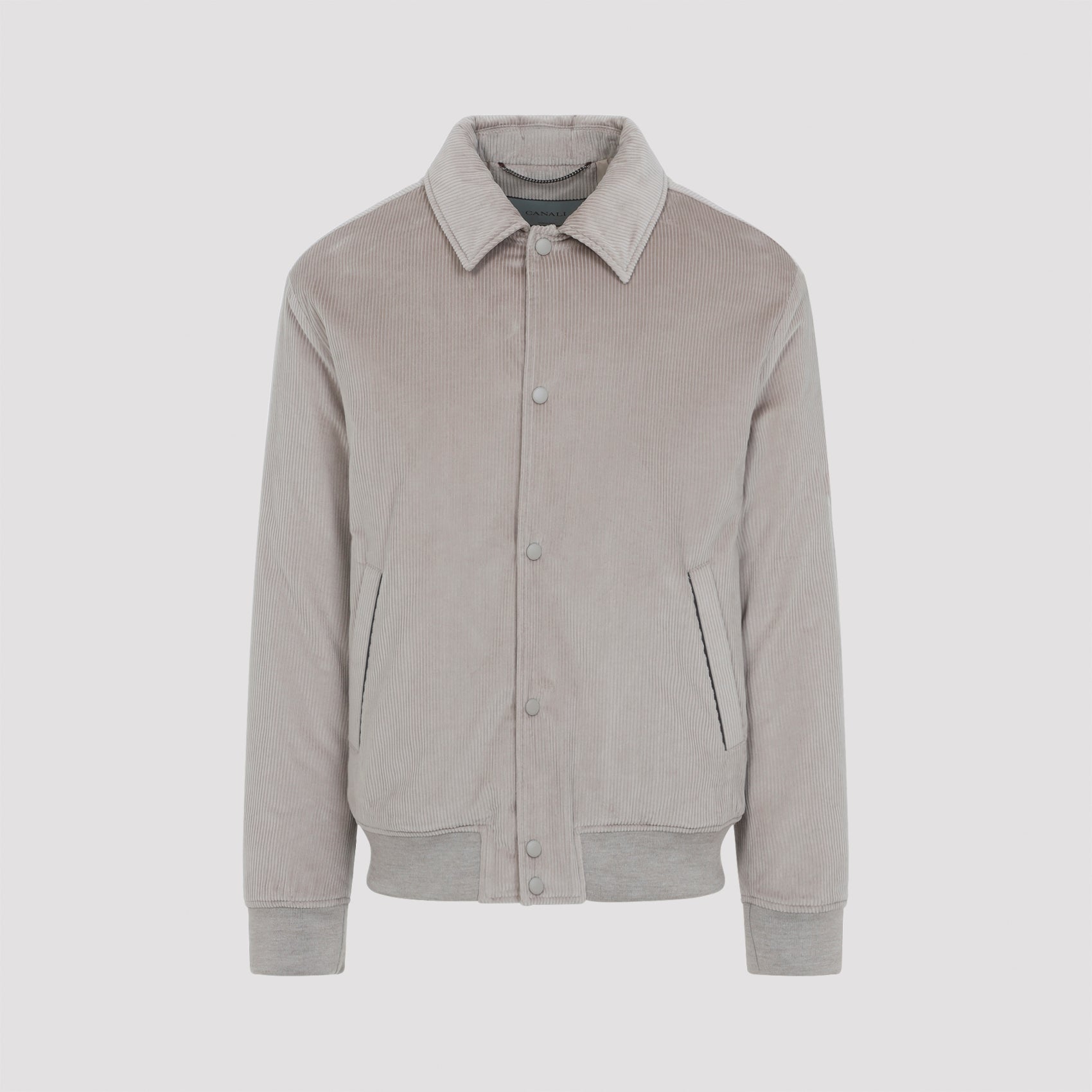 CANALI Velvet Bomber Jacket for Men