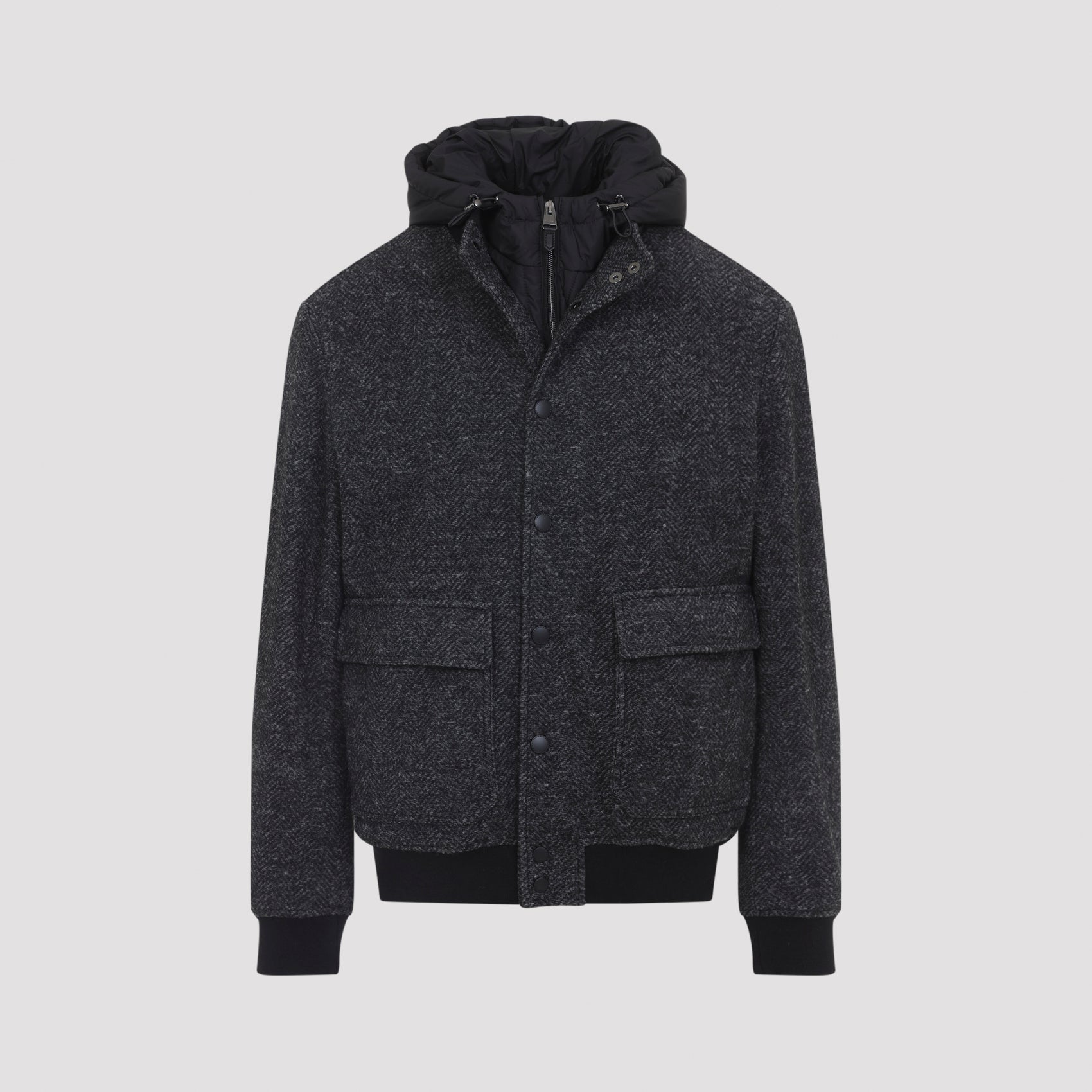 CANALI 3-in-1 Hoodie Bomber Jacket for Men