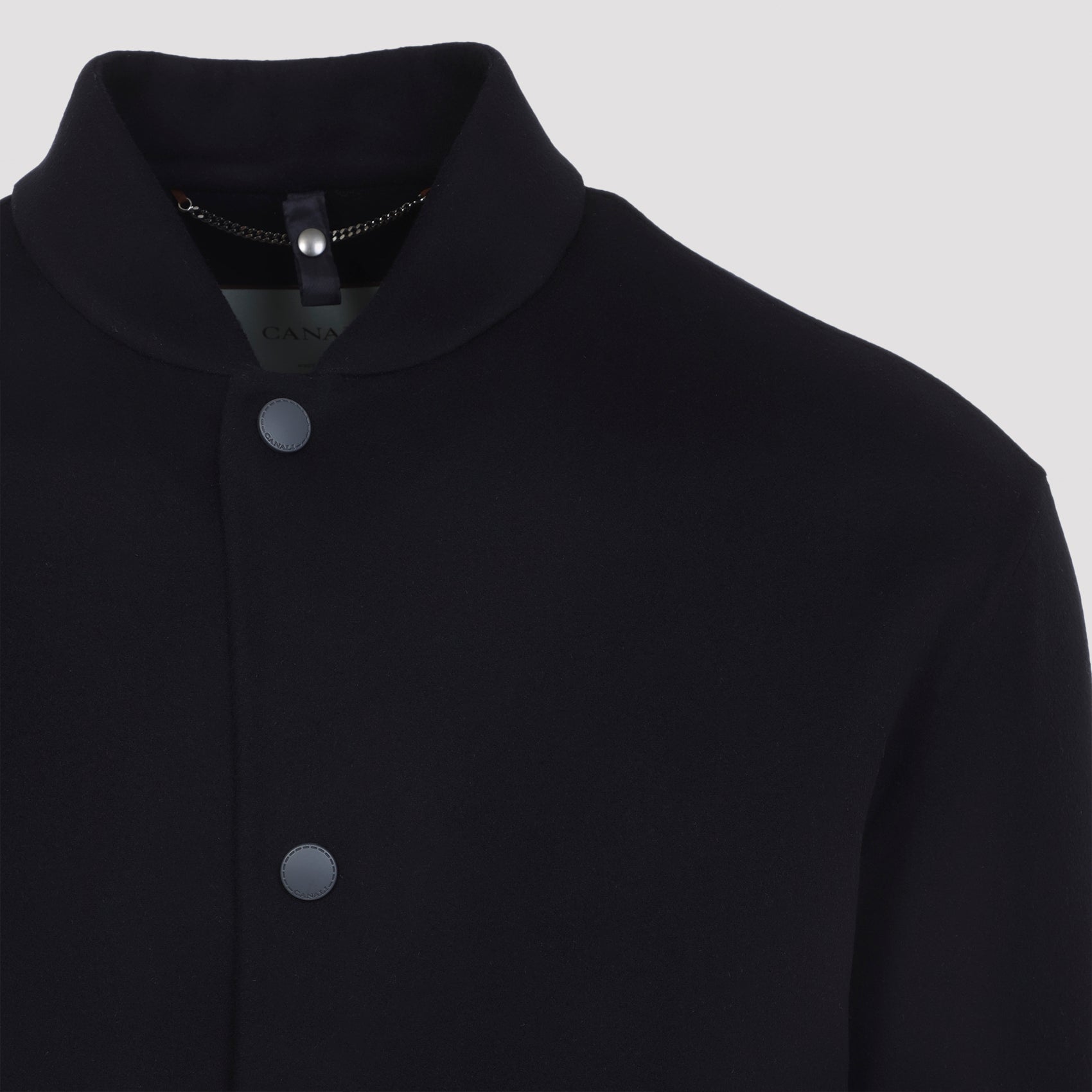 CANALI Men's Wool-Cashmere Double Bomber Jacket