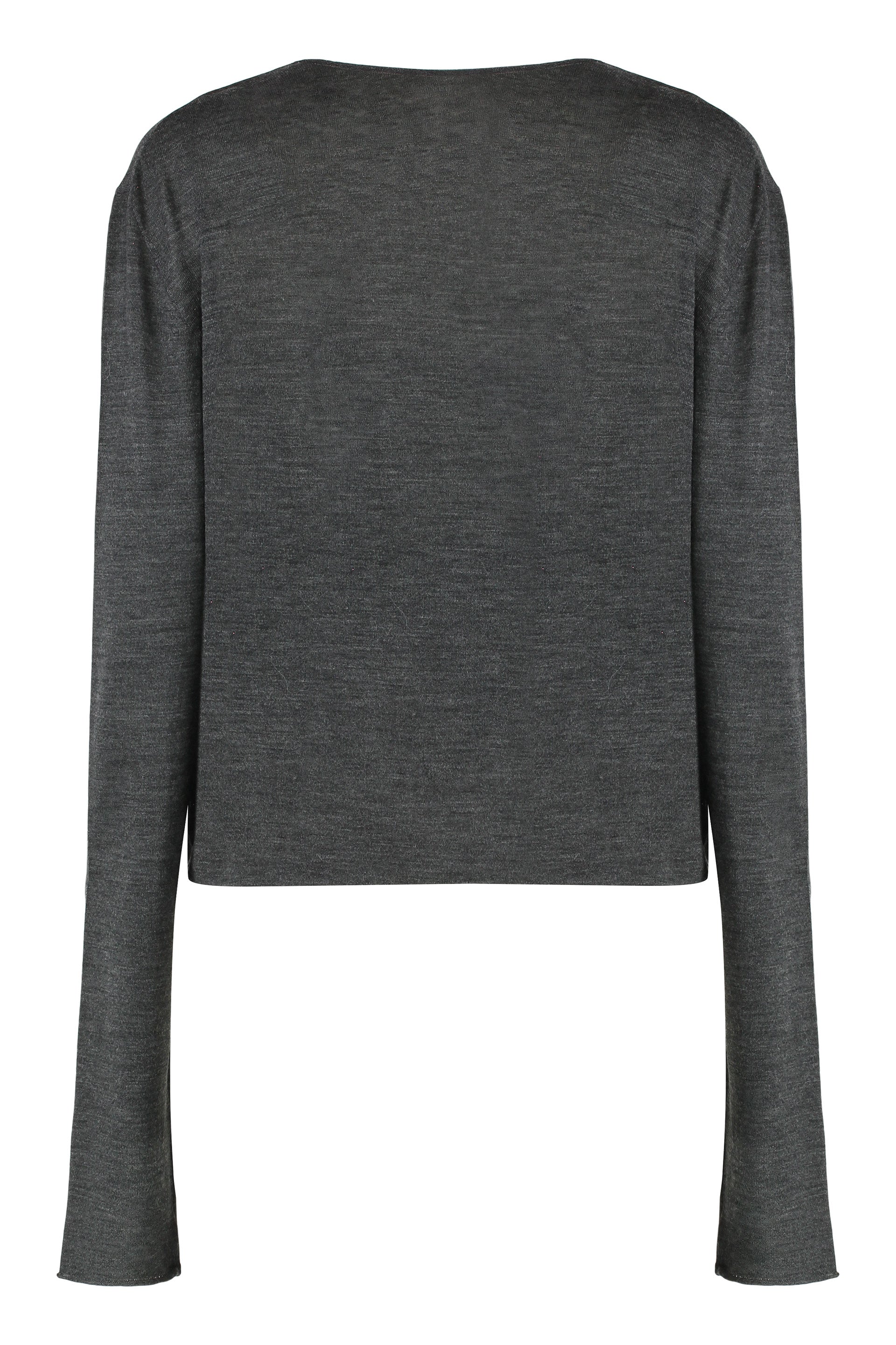 ALBERTA FERRETI Virgin Wool Sweater with Lace Inserts - Women’s