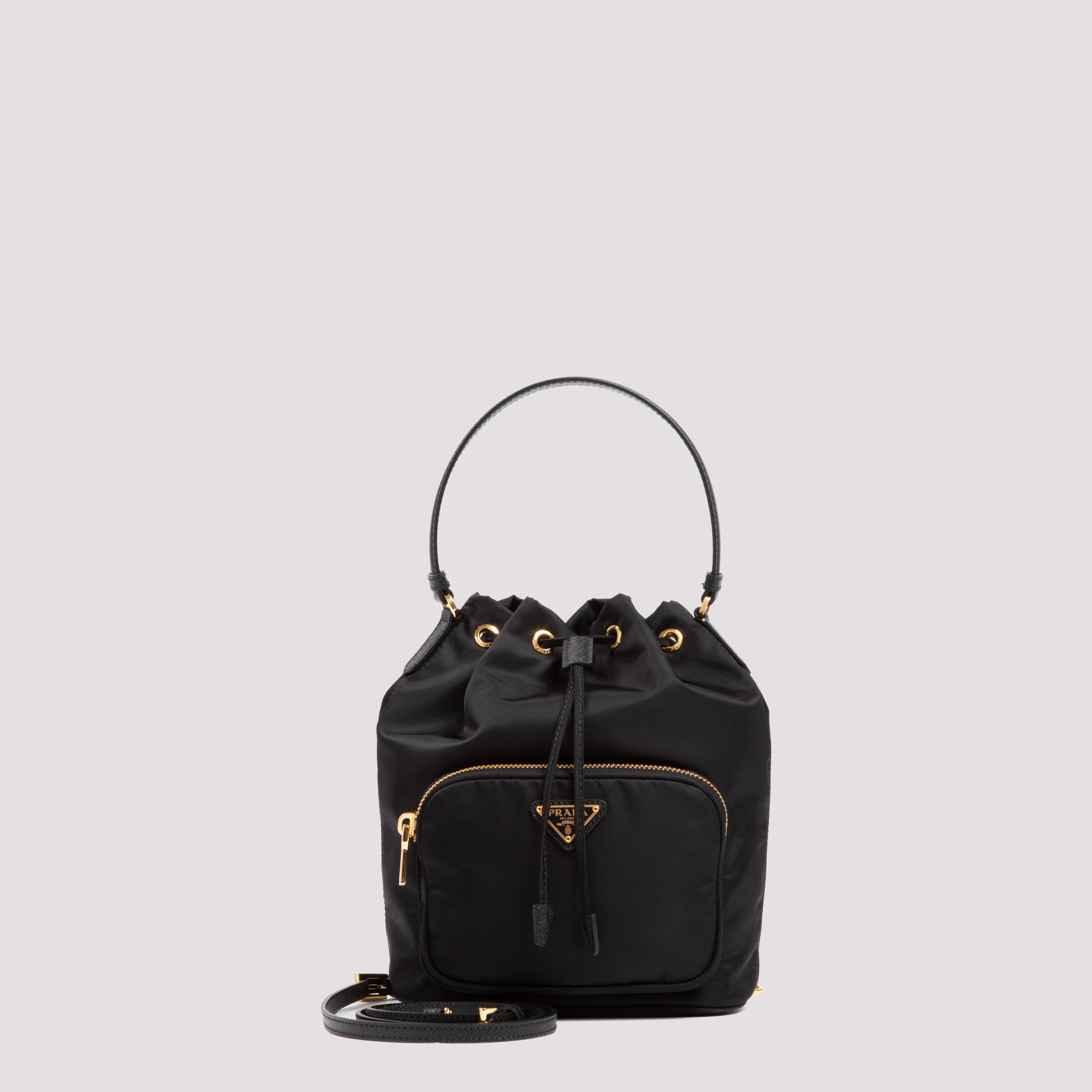 PRADA Re-Nylon Mini Bucket Handbag - W:18cm H:22cm D:12cm