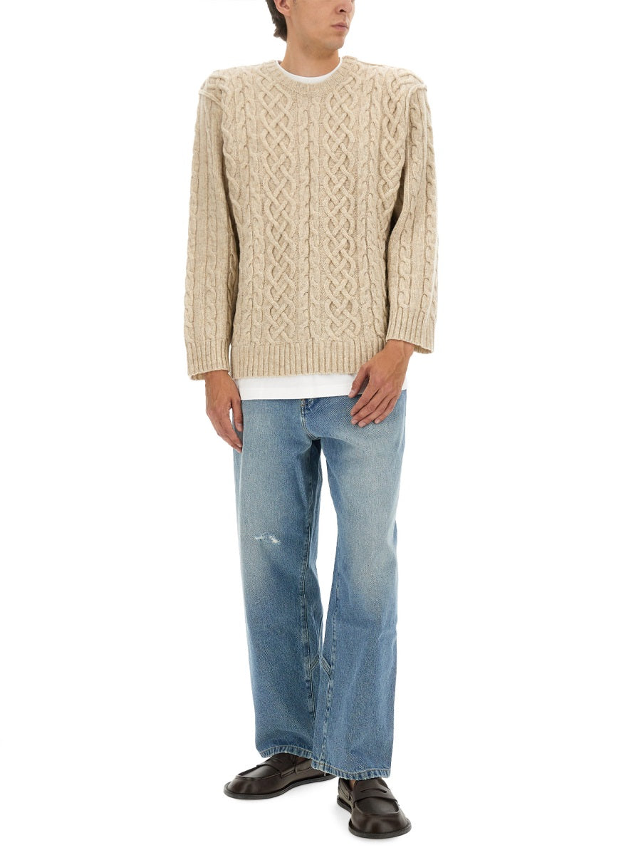 MOSCHINO COUTURE Classic Crewneck Sweater for Men