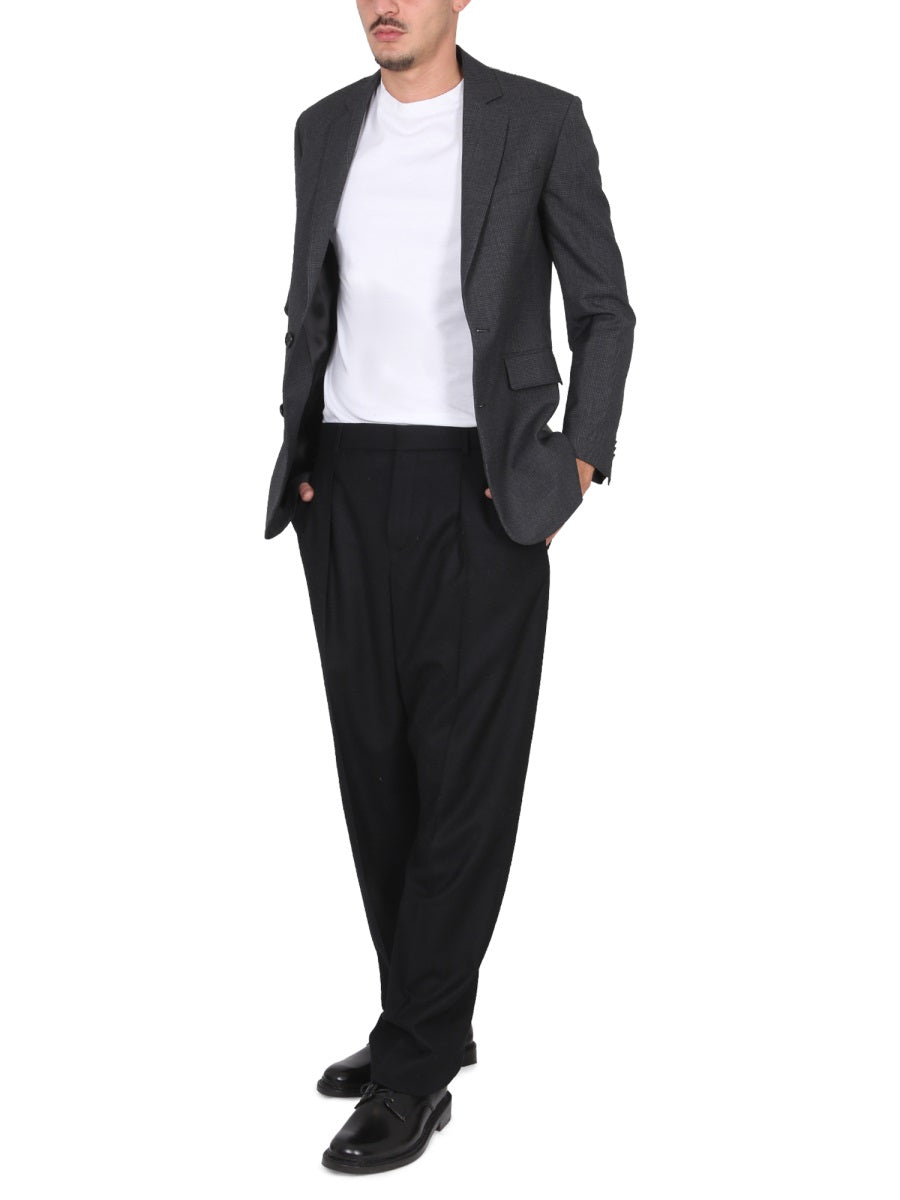 ASPESI Single-Breasted Virgin Wool Jacket for Men