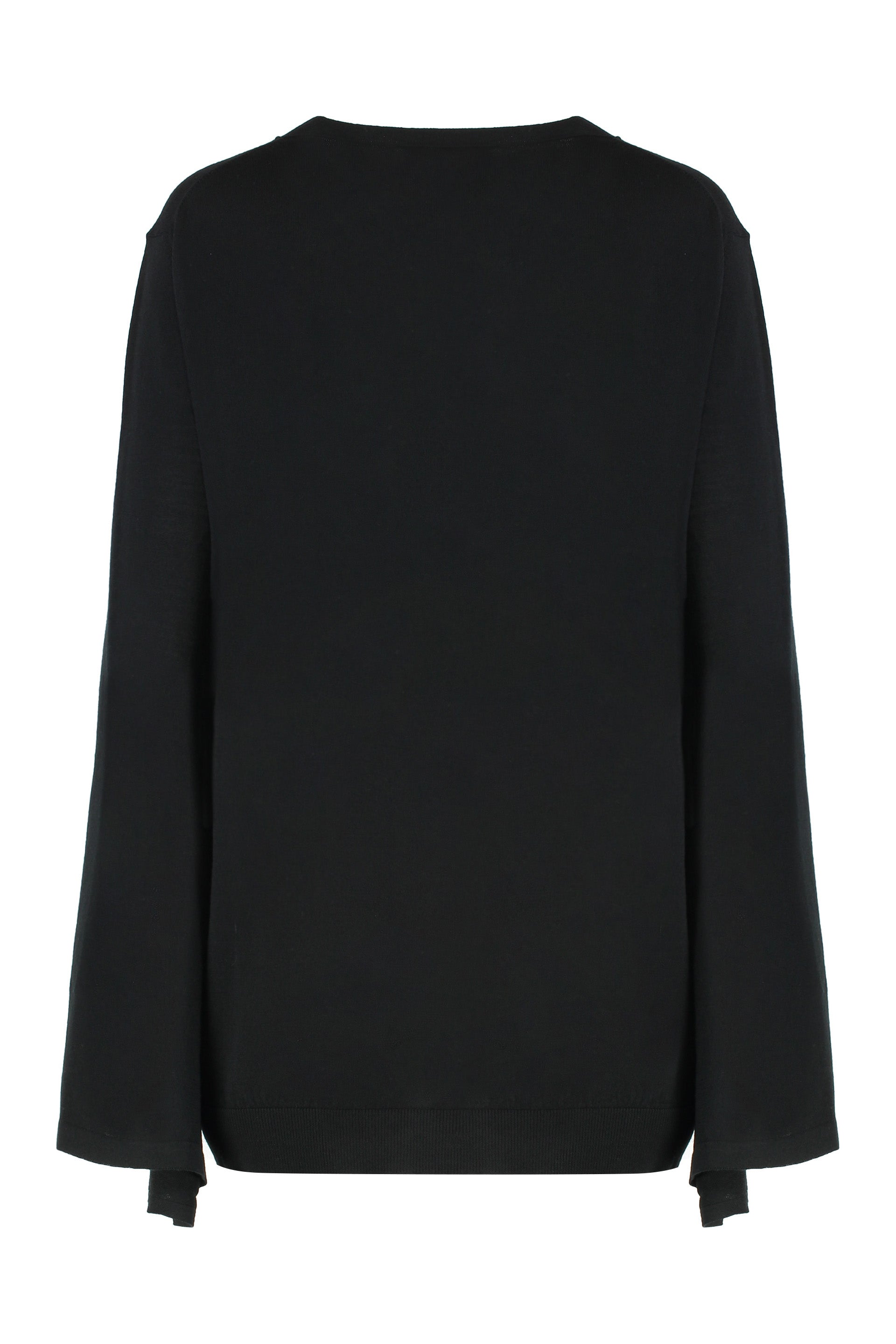 ALBERTA FERRETI Elegant Long-Sleeved Virgin Wool Sweater