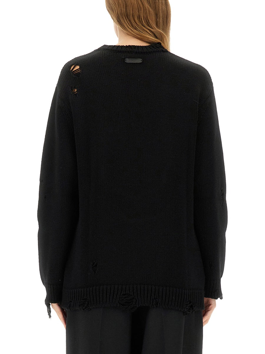 MOSCHINO COUTURE Wool Sweatshirt for Women - FW25 Collection