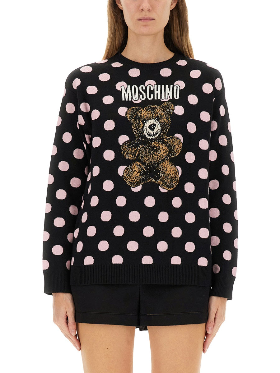 MOSCHINO COUTURE Elegant Virgin Wool Sweater for Women