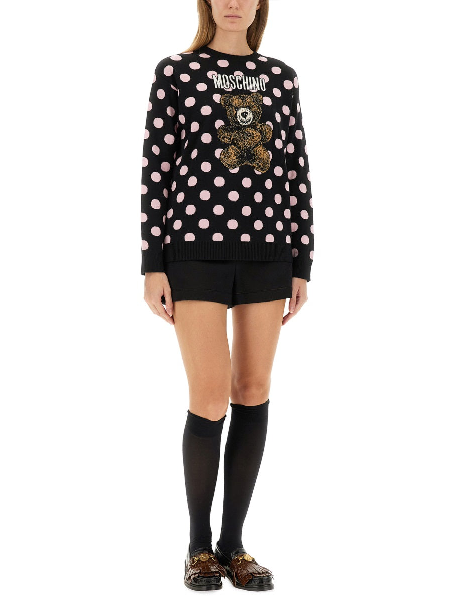 MOSCHINO COUTURE Elegant Virgin Wool Sweater for Women