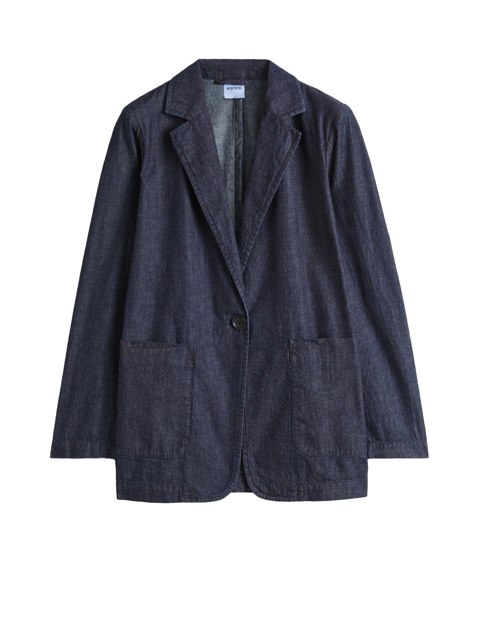 ASPESI Denim-Effect Single-Breasted Jacket for Women