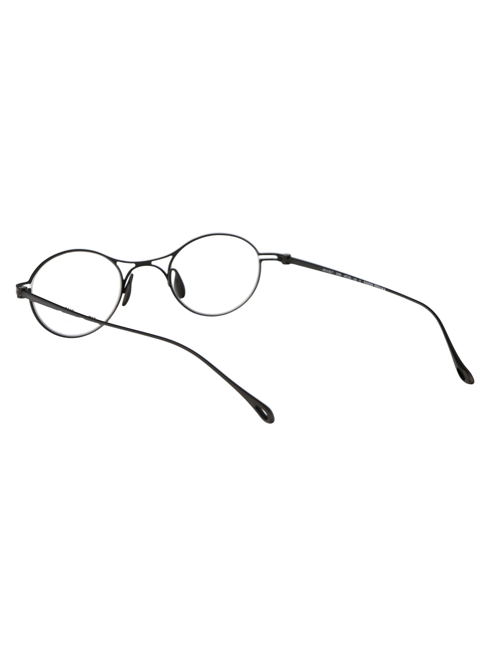 GIORGIO ARMANI Matte Gunmetal Titanium Glasses for Men
