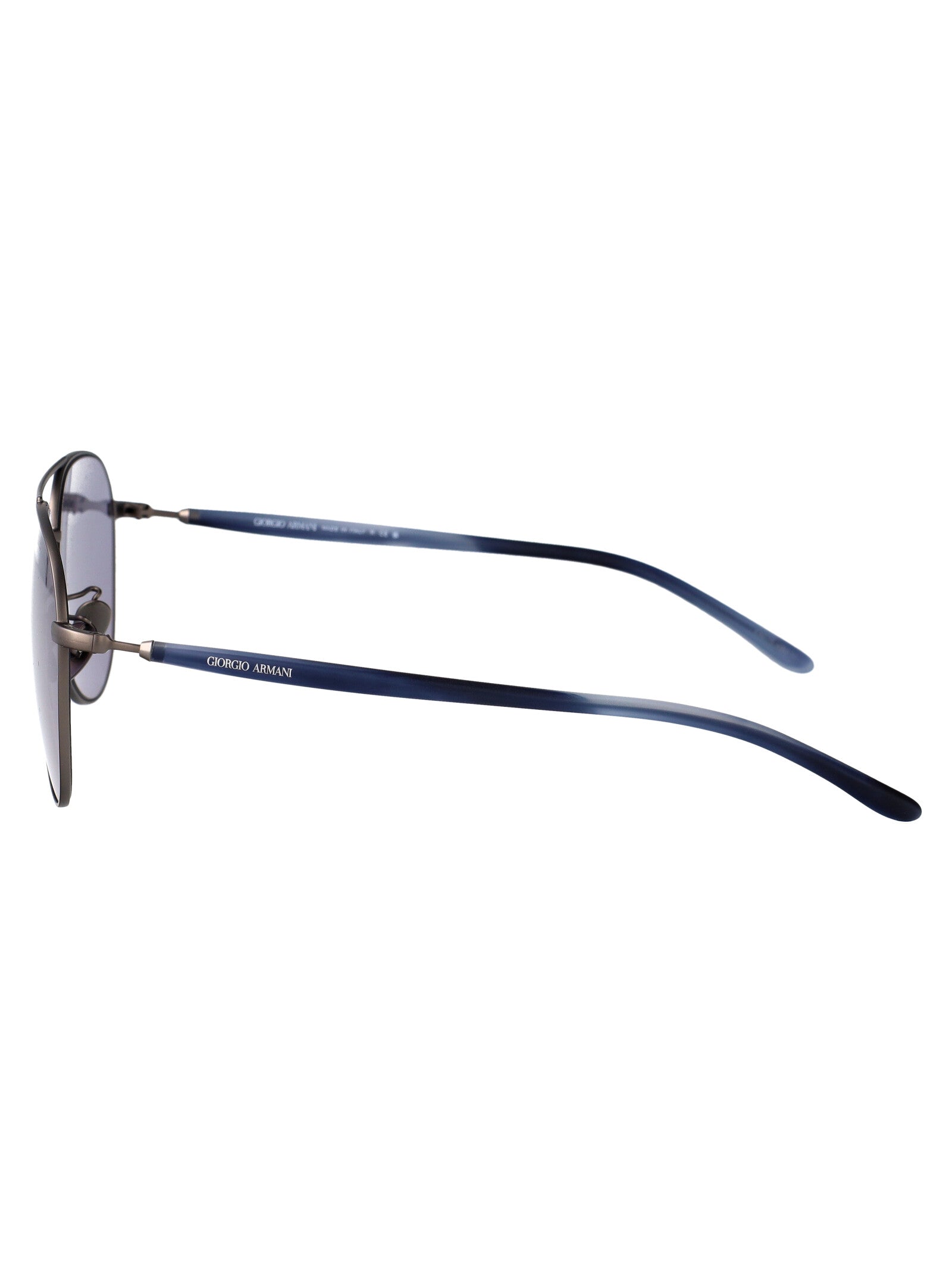 GIORGIO ARMANI Matte Gunmetal Steel Sunglasses for Women