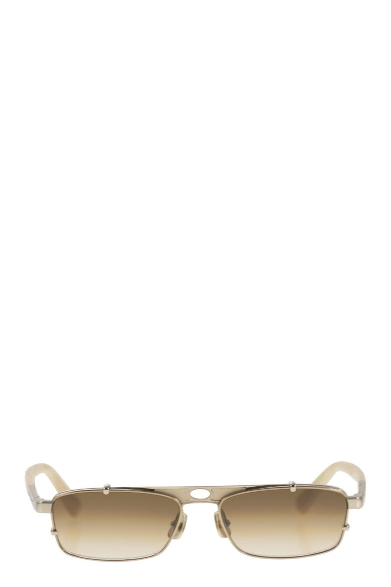 BRUNELLO CUCINELLI Paloma Sunglasses - Rectangular Titanium Frame