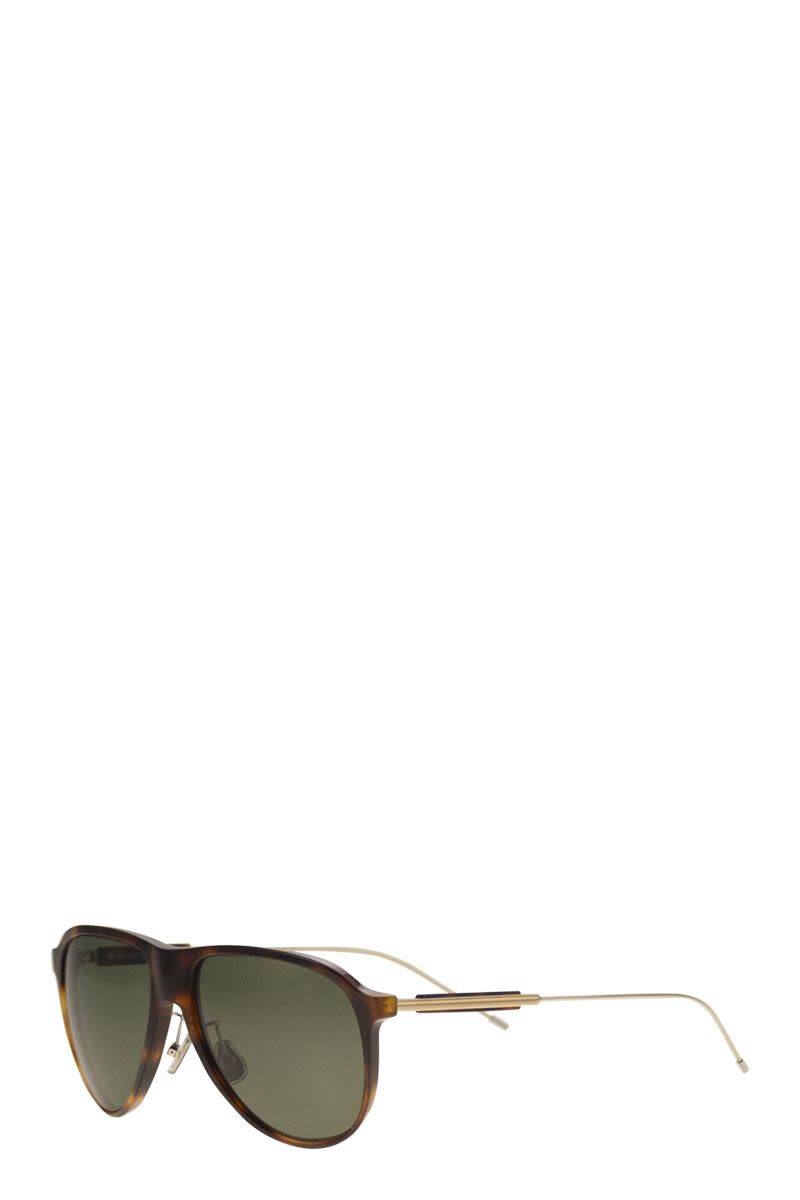 BRUNELLO CUCINELLI Sartorial Sunset Aviator Sunglasses with Polarised Lenses - 57mm