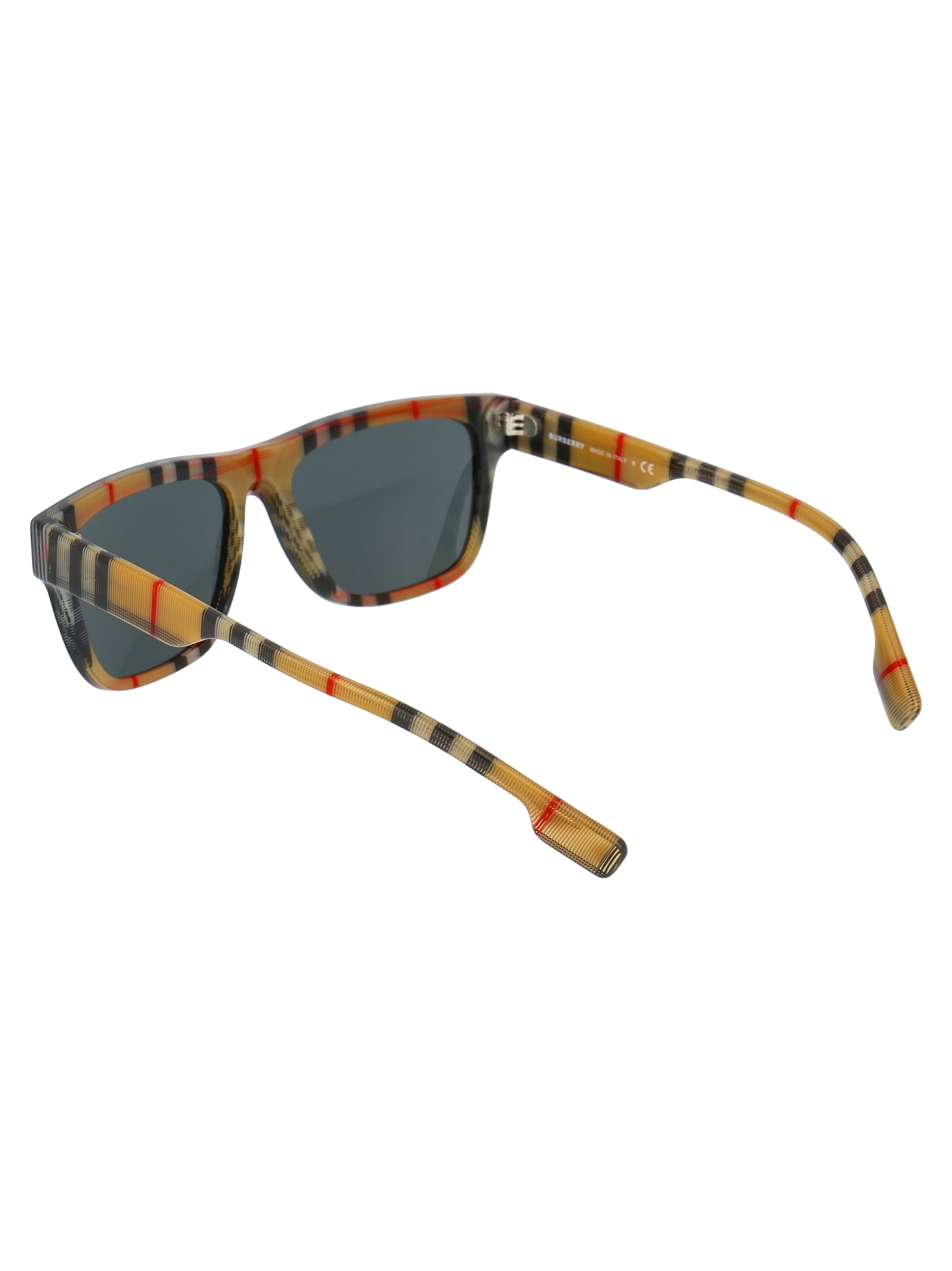 BURBERRY Vintage Check Acetate Sunglasses for Men