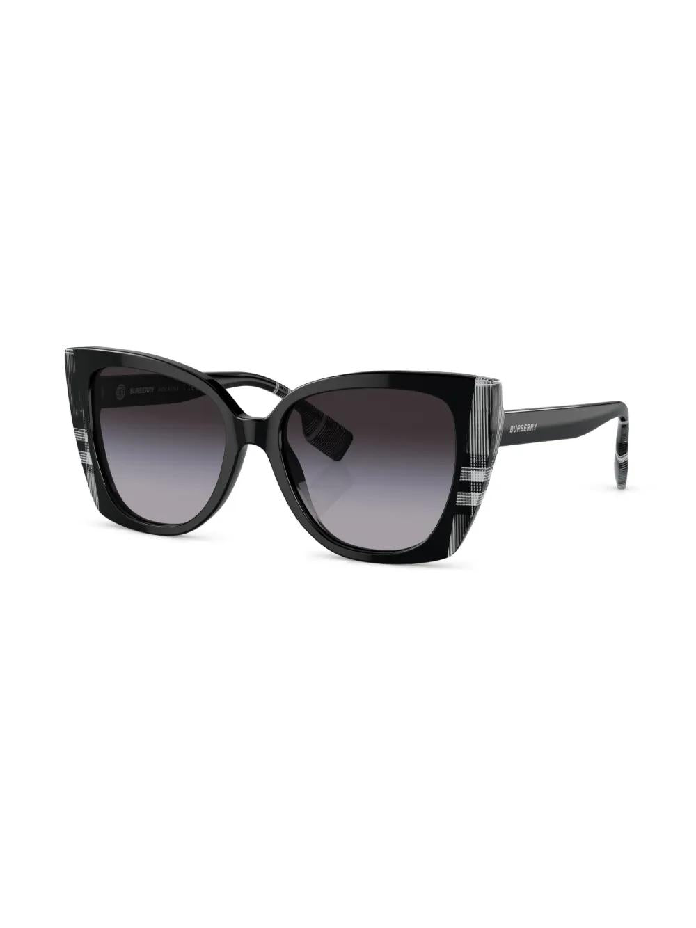 BURBERRY Oversized Check-Print Sunglasses