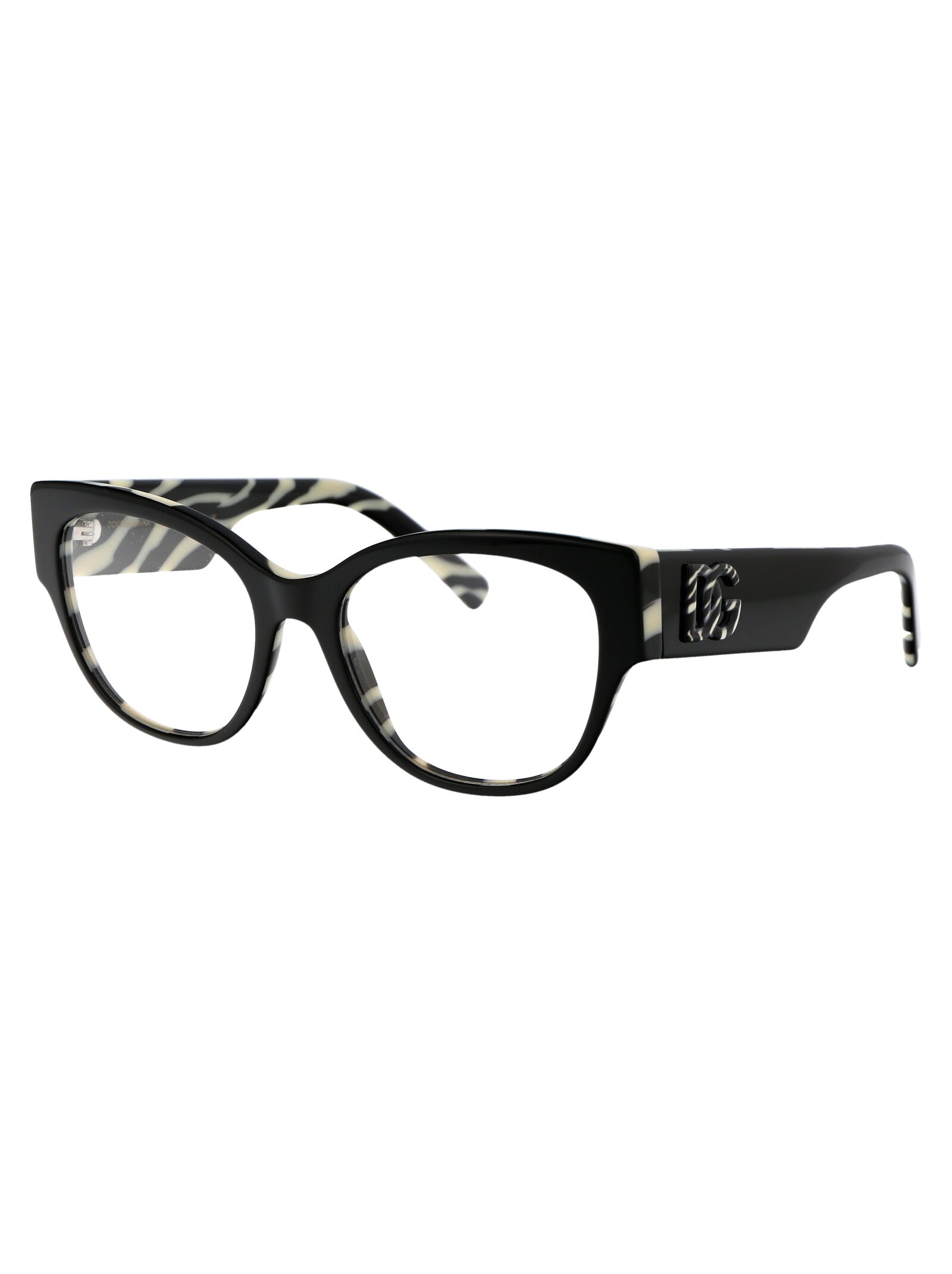 DOLCE & GABBANA Fierce Zebra Print Acetate Optical Glasses for Women