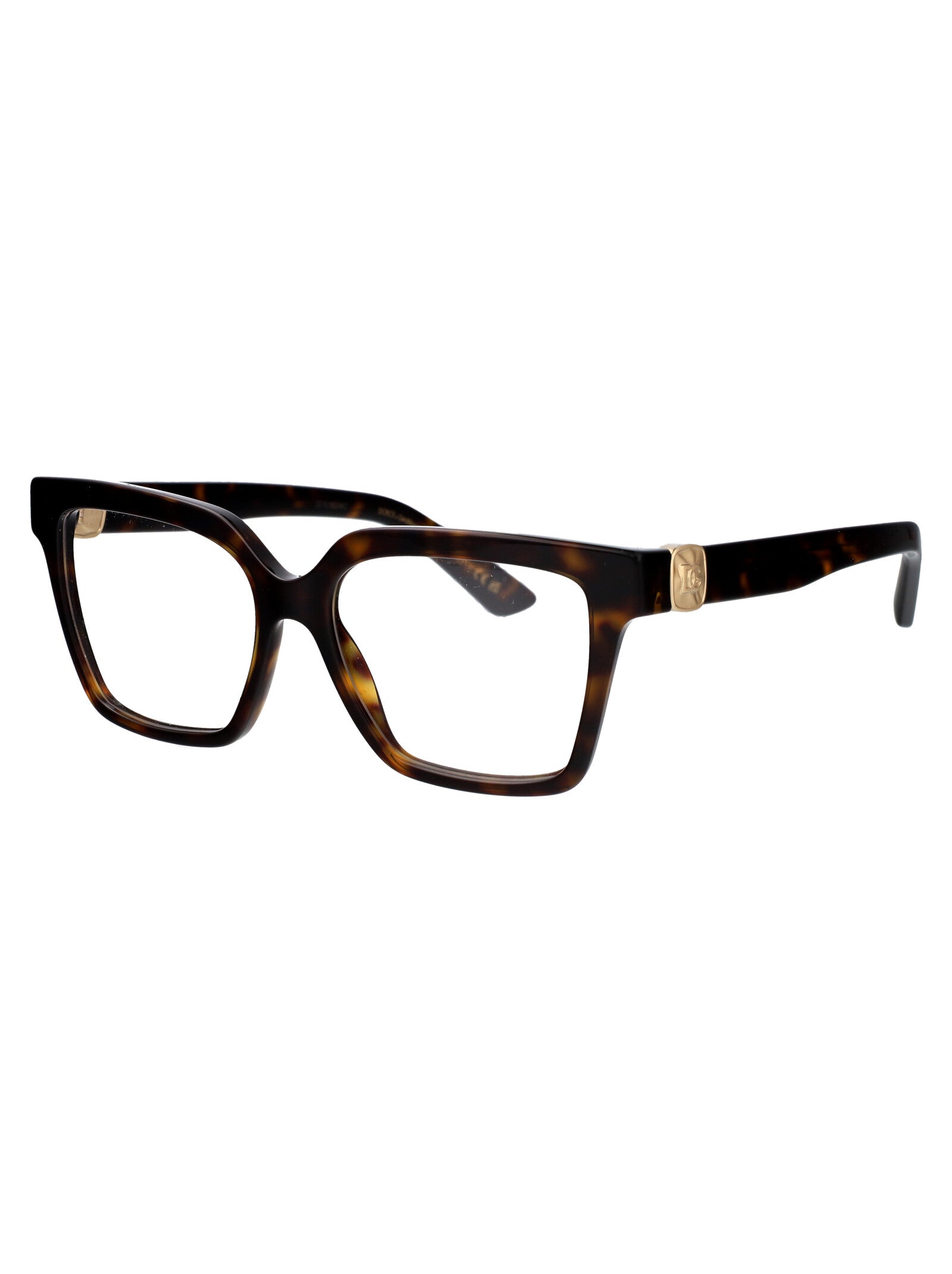 DOLCE & GABBANA Chic Havana Acetate Optical Glasses for Women