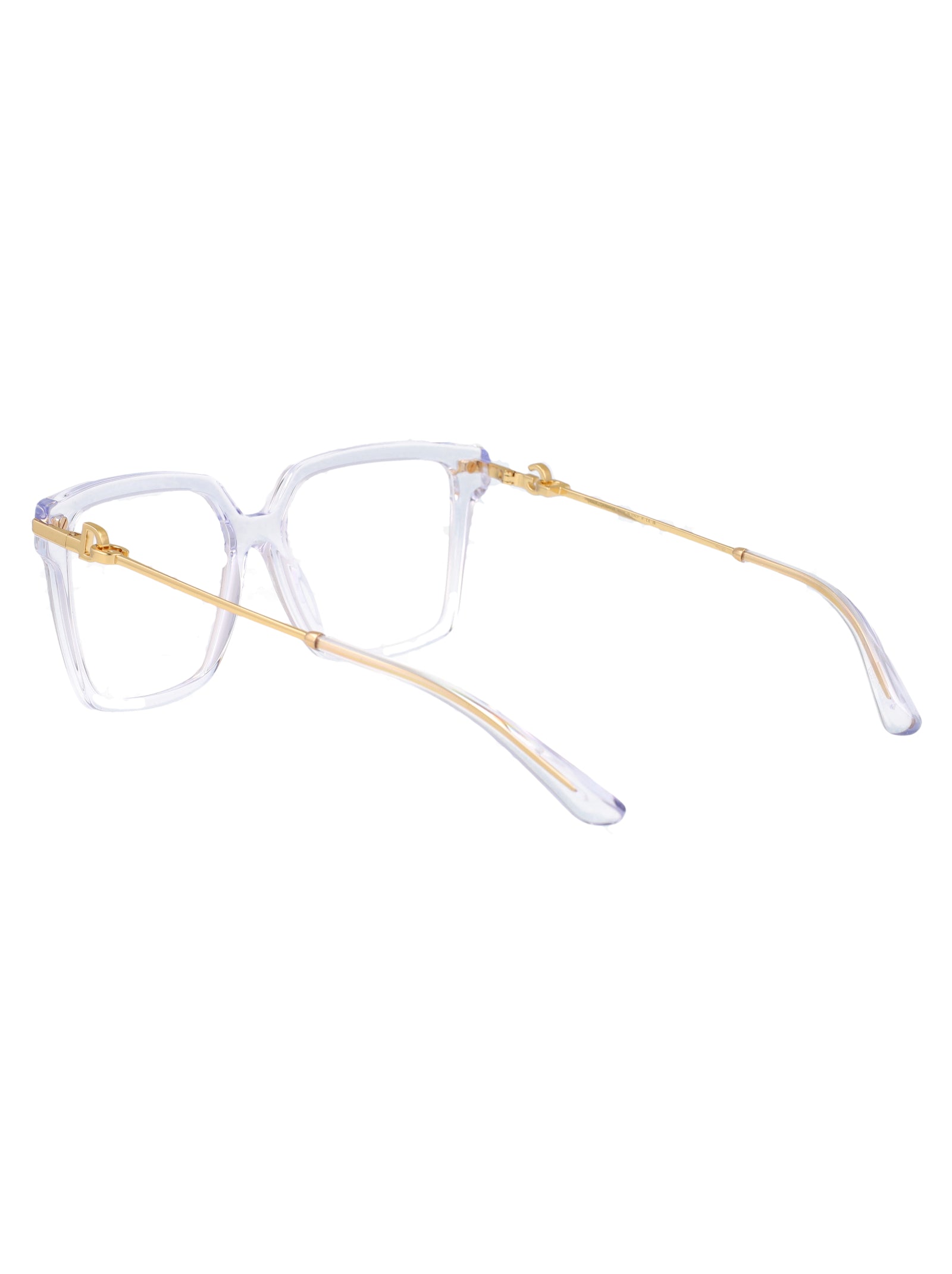 DOLCE & GABBANA Transparent Acetate Optical Glasses for Women