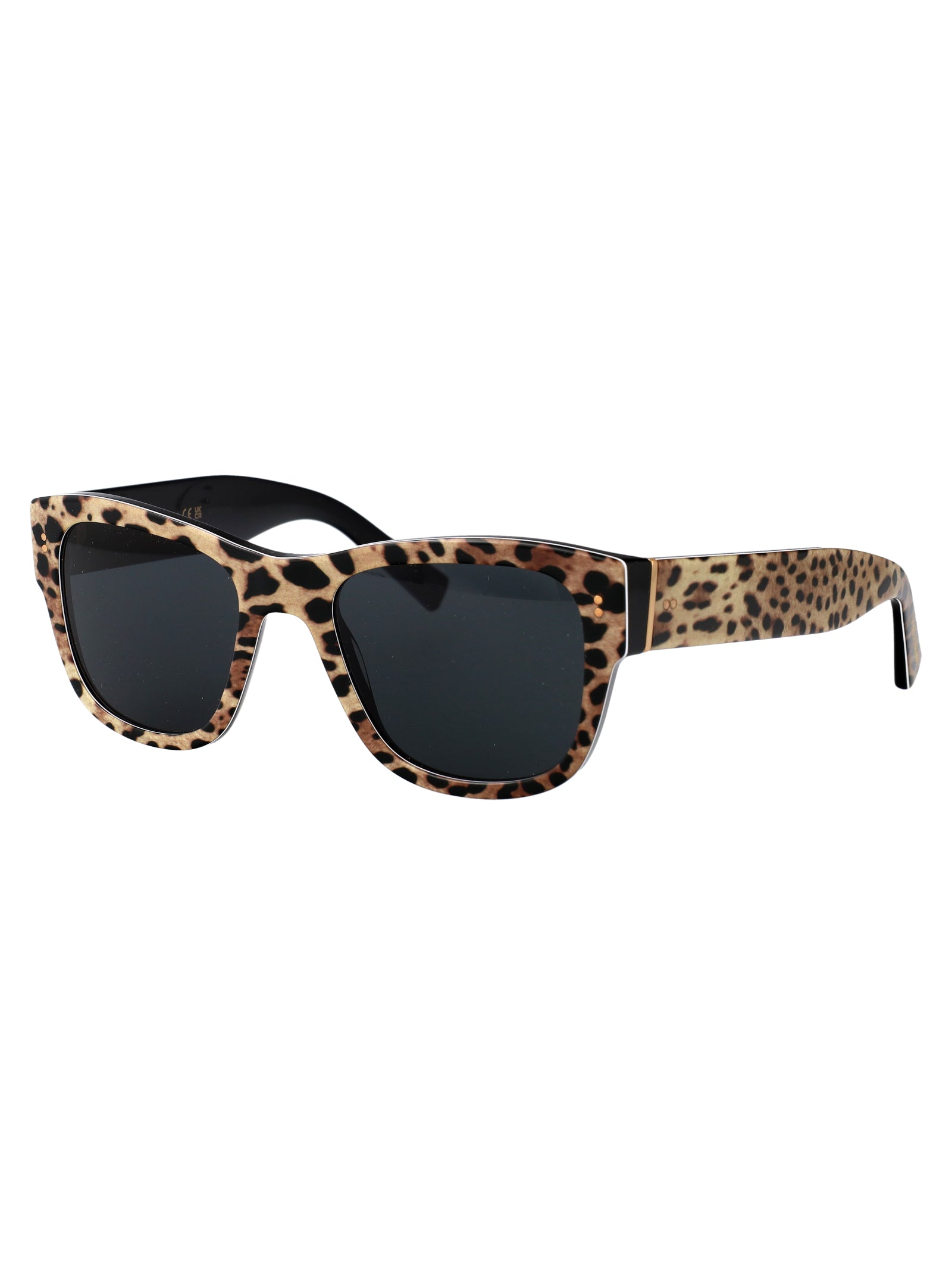 DOLCE & GABBANA Leopard Print Acetate Sunglasses for Men
