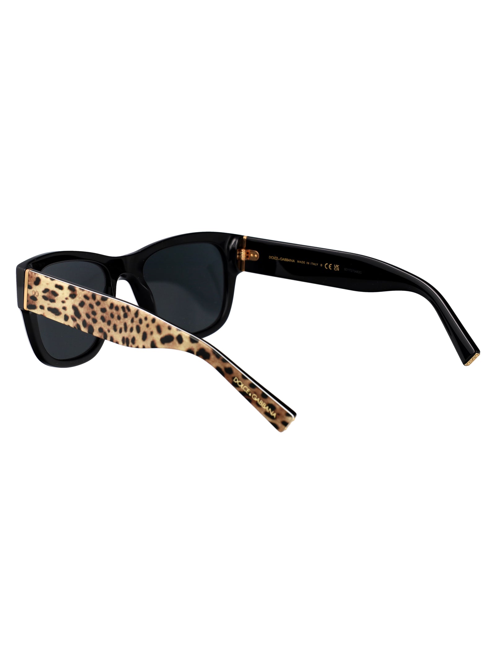 DOLCE & GABBANA Leopard Print Acetate Sunglasses for Men