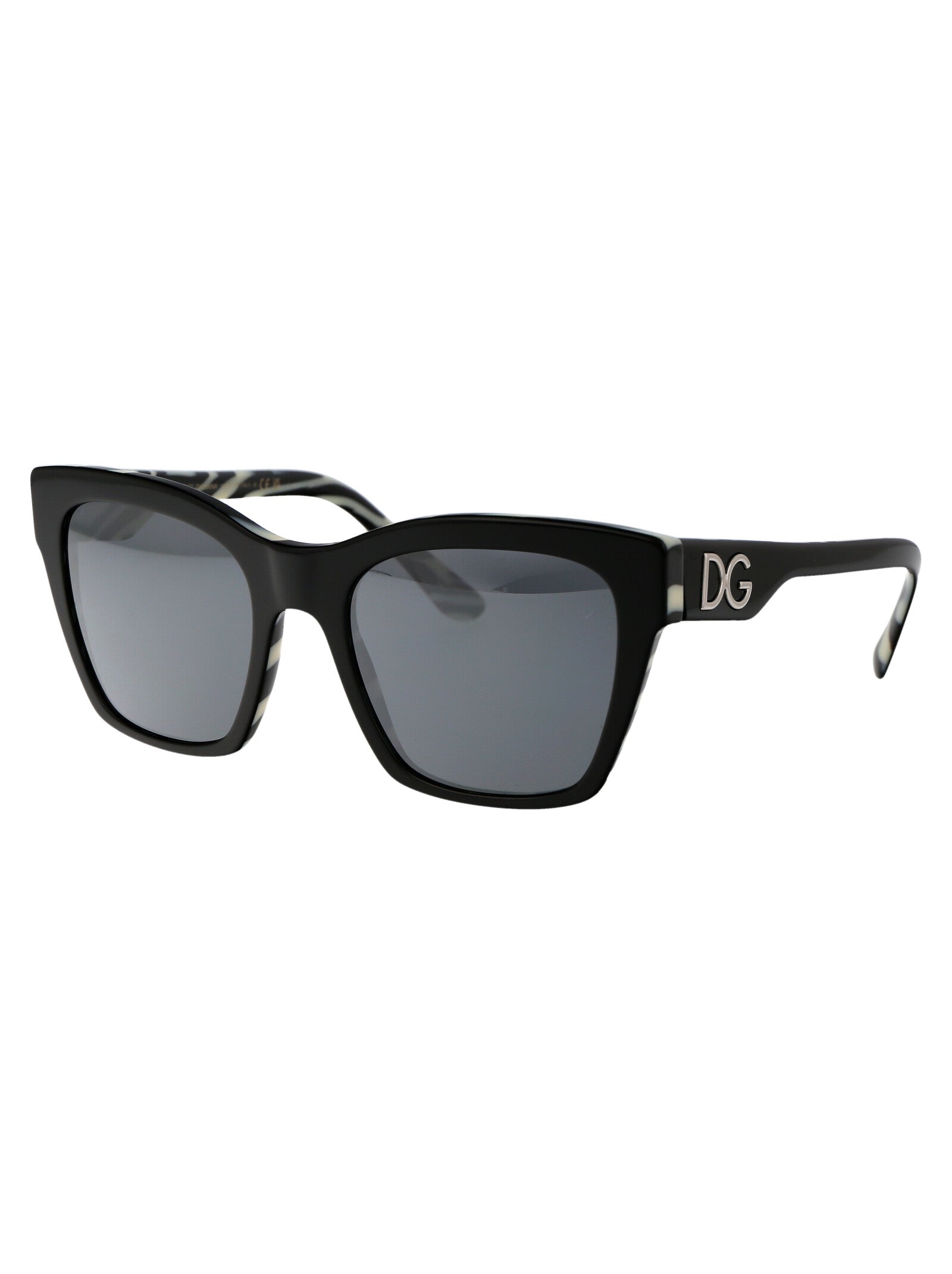 DOLCE & GABBANA Chic Zebra-Printed Acetate Sunglasses