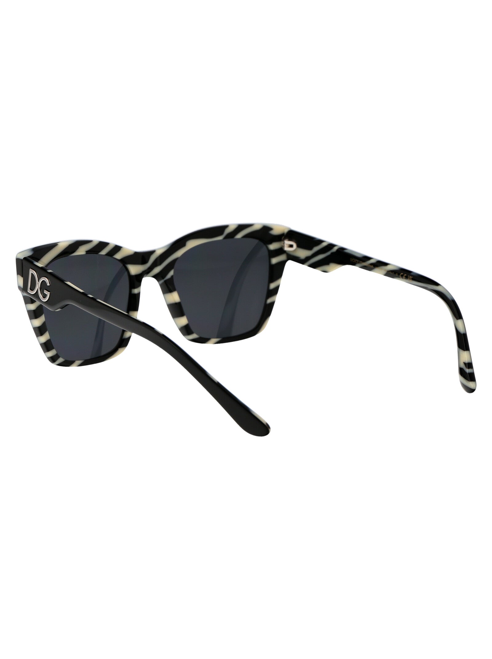 DOLCE & GABBANA Chic Zebra-Printed Acetate Sunglasses