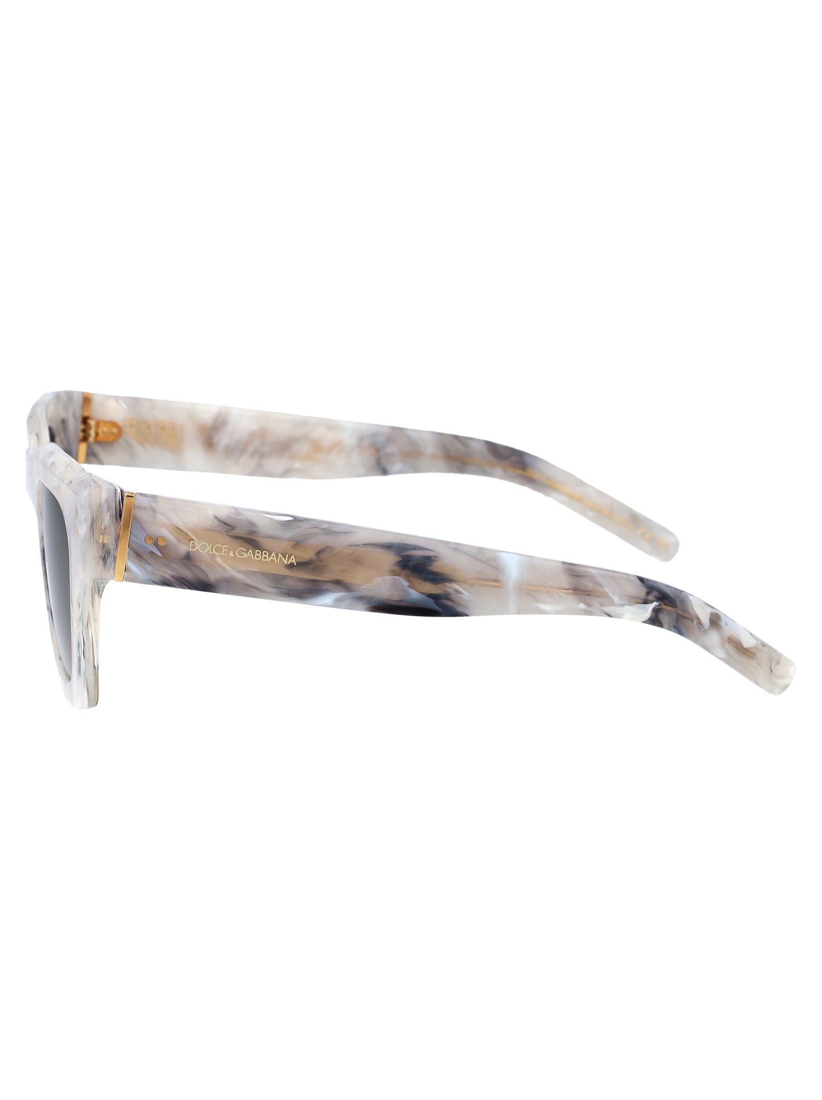 DOLCE & GABBANA Elegant Marble Acetate Sunglasses for Women