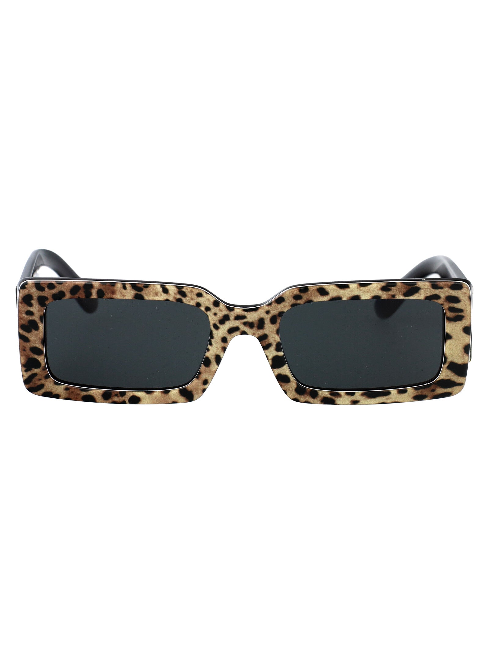 DOLCE & GABBANA Leopard Print Acetate Sunglasses for Women