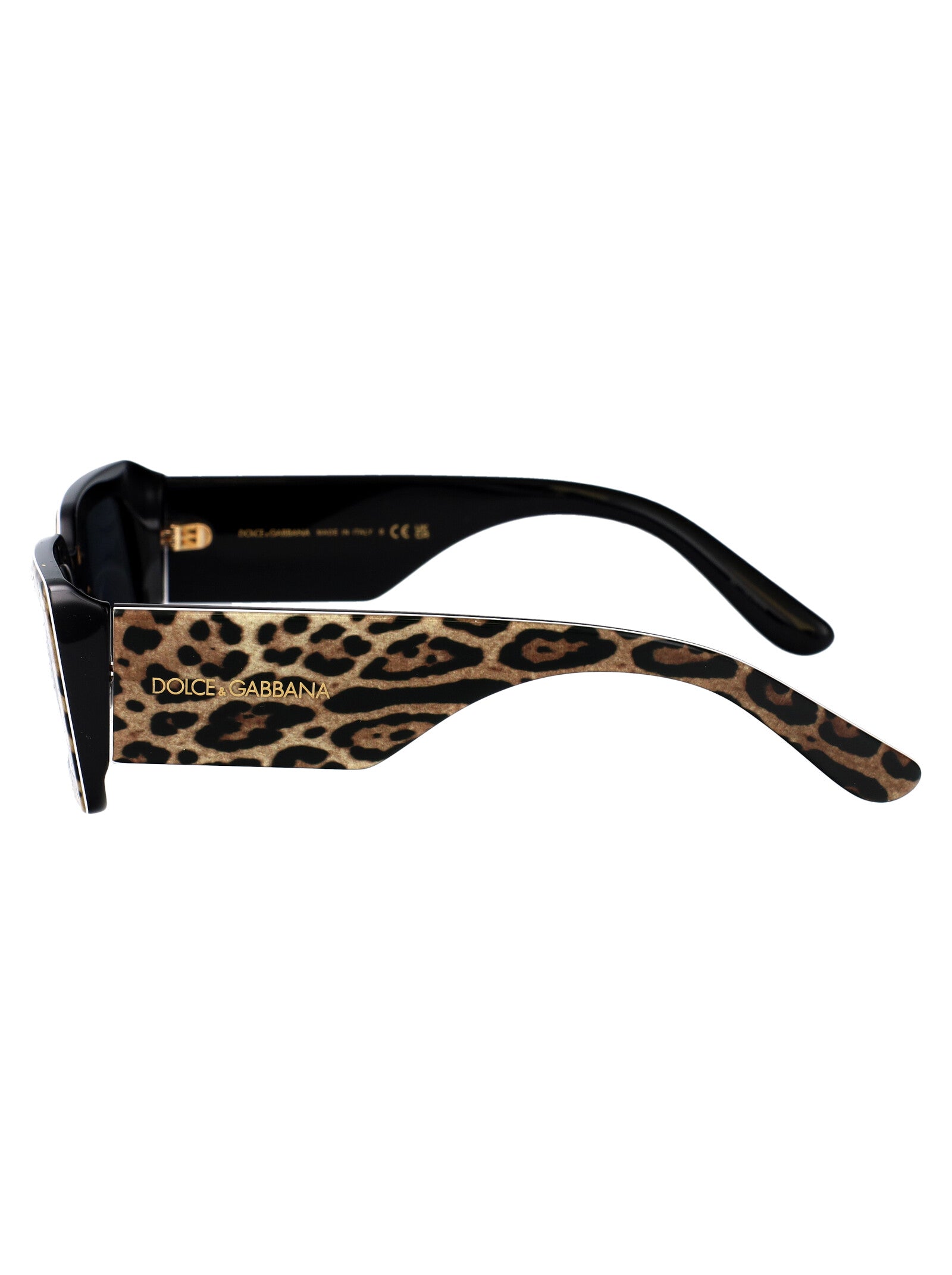 DOLCE & GABBANA Leopard Print Acetate Sunglasses for Women
