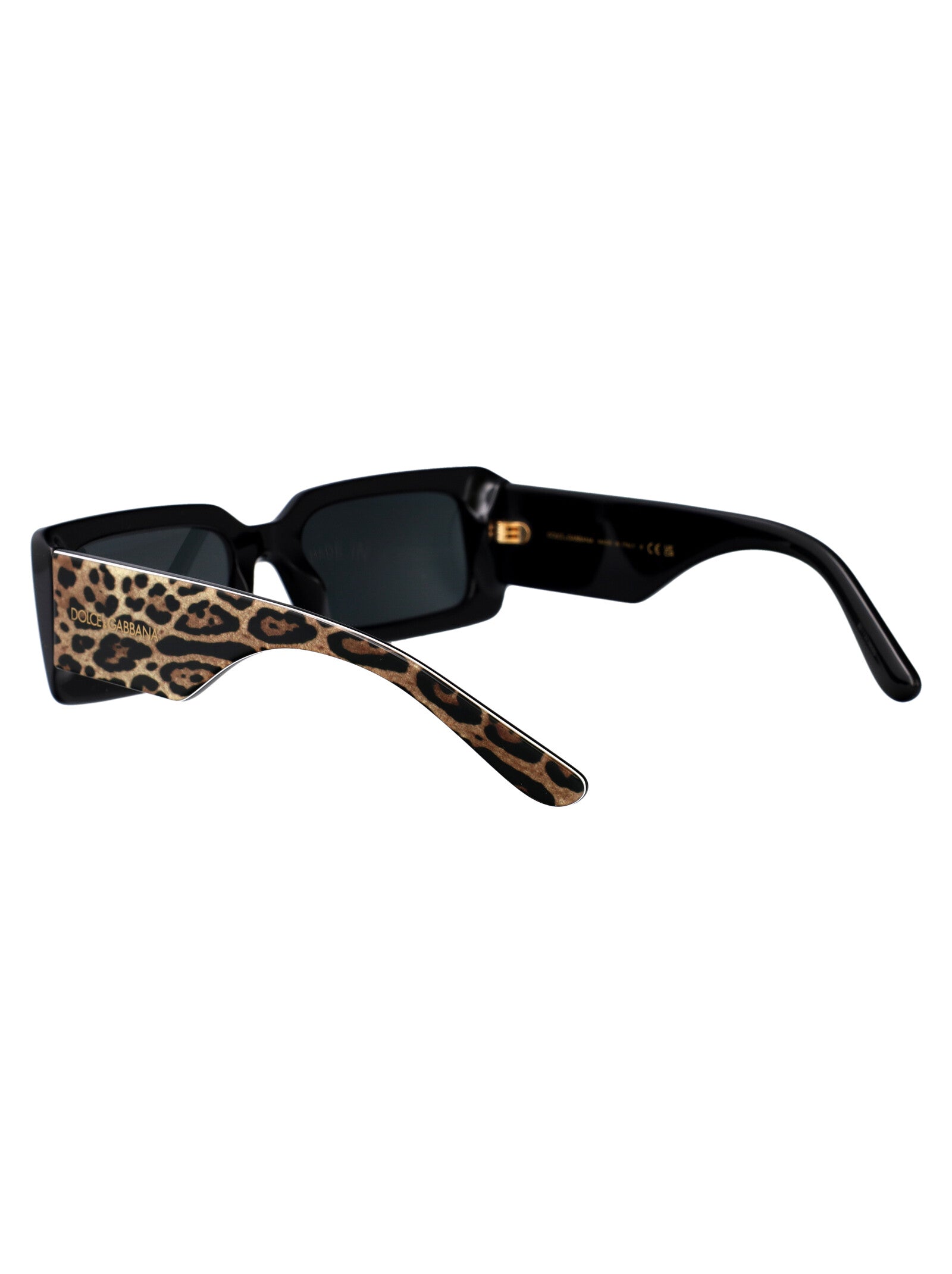 DOLCE & GABBANA Leopard Print Acetate Sunglasses for Women