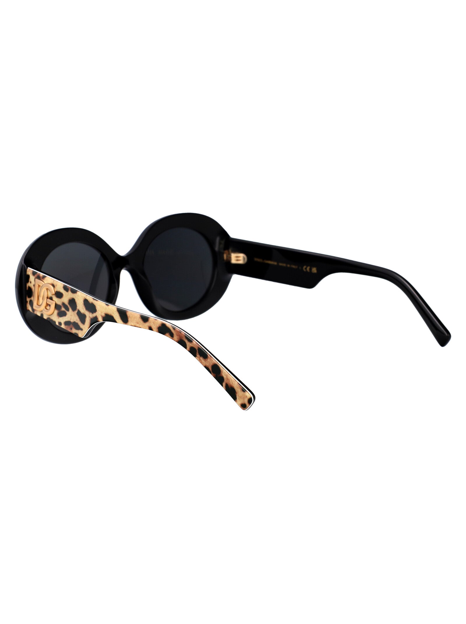 DOLCE & GABBANA Leopard Print Acetate Sunglasses