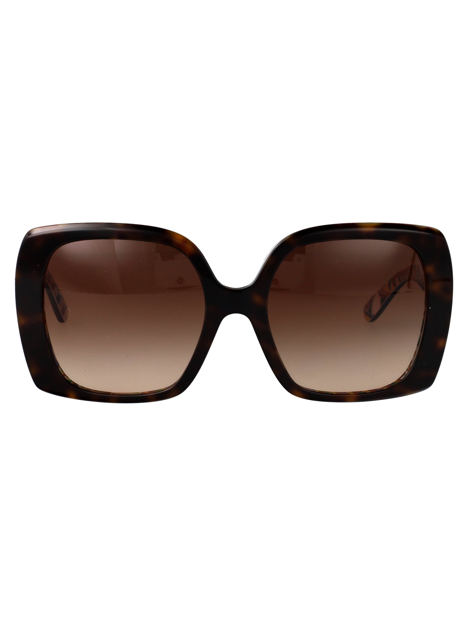 DOLCE & GABBANA Havana Print Acetate Sunglasses