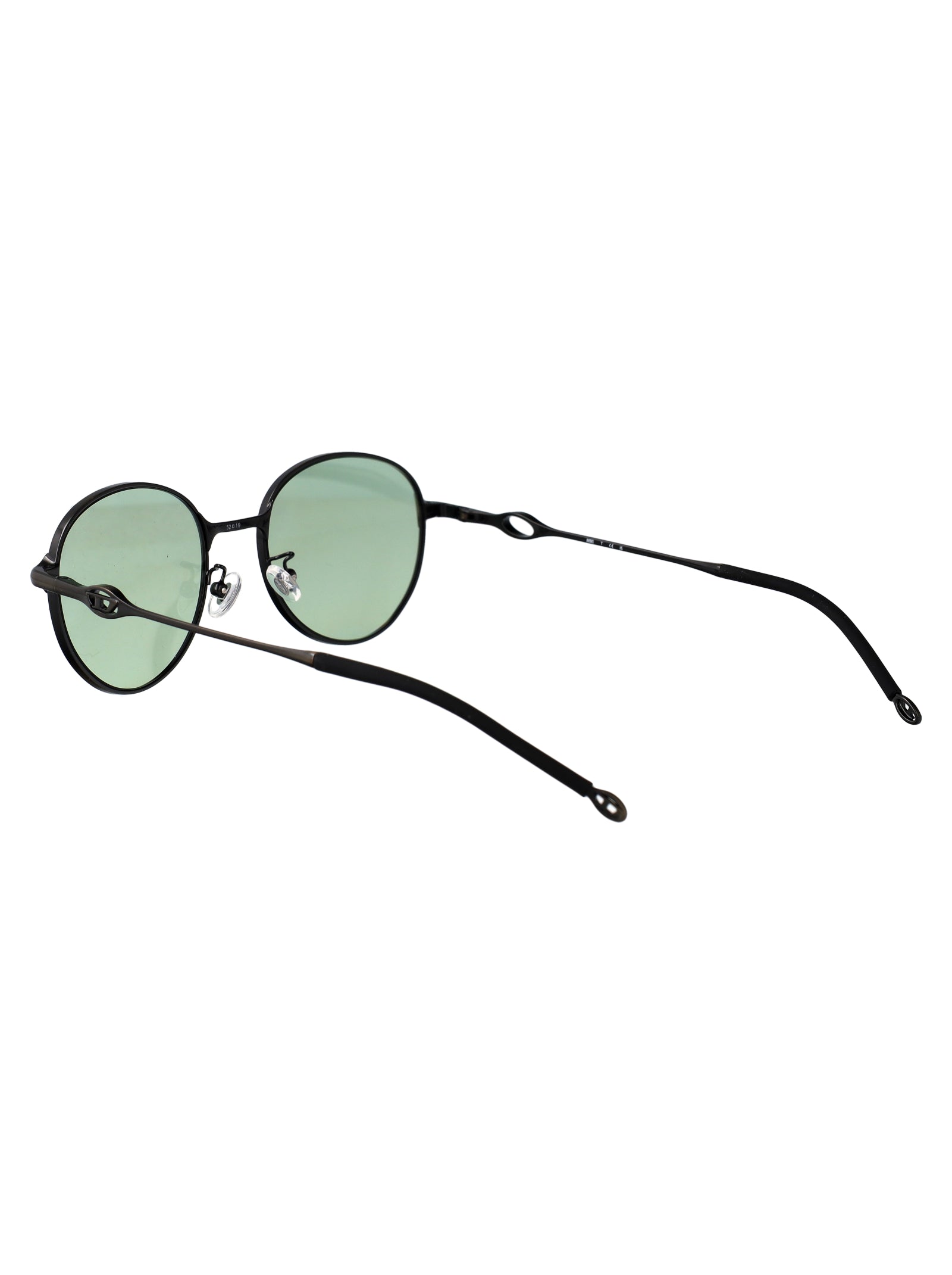 DIESEL Brushed Light Grey Green Metal Sunglasses for All