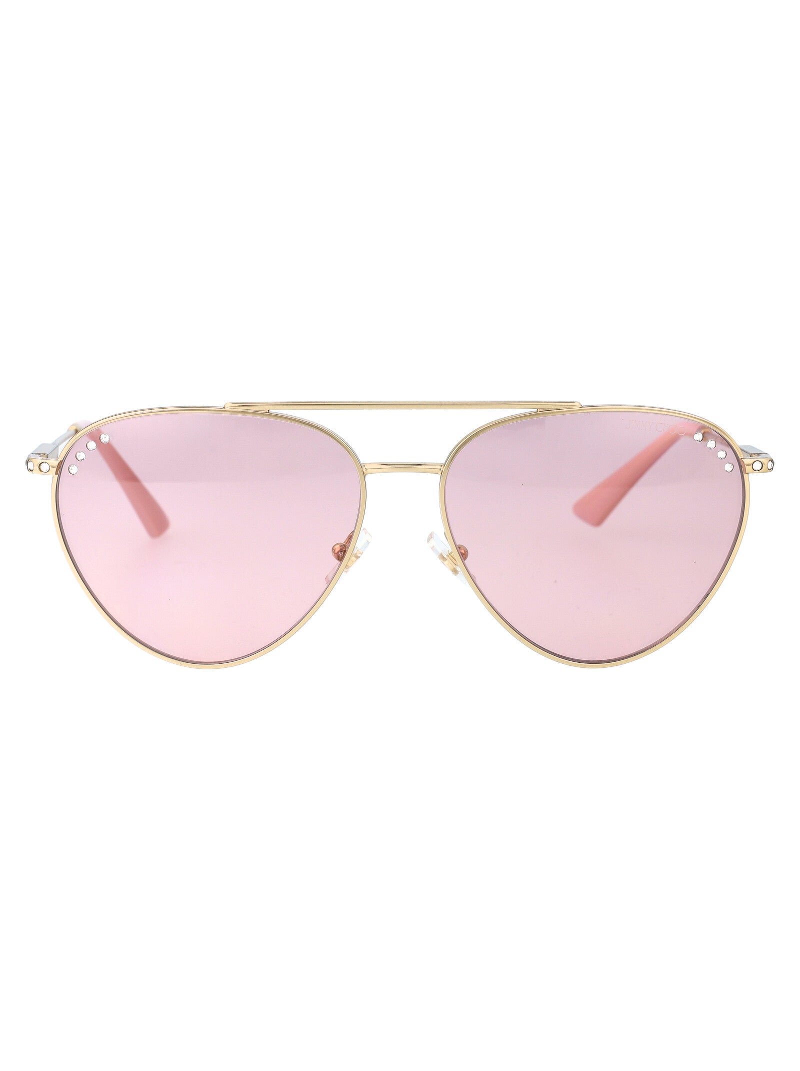 JIMMY CHOO Sleek Steel Sunglasses for Women