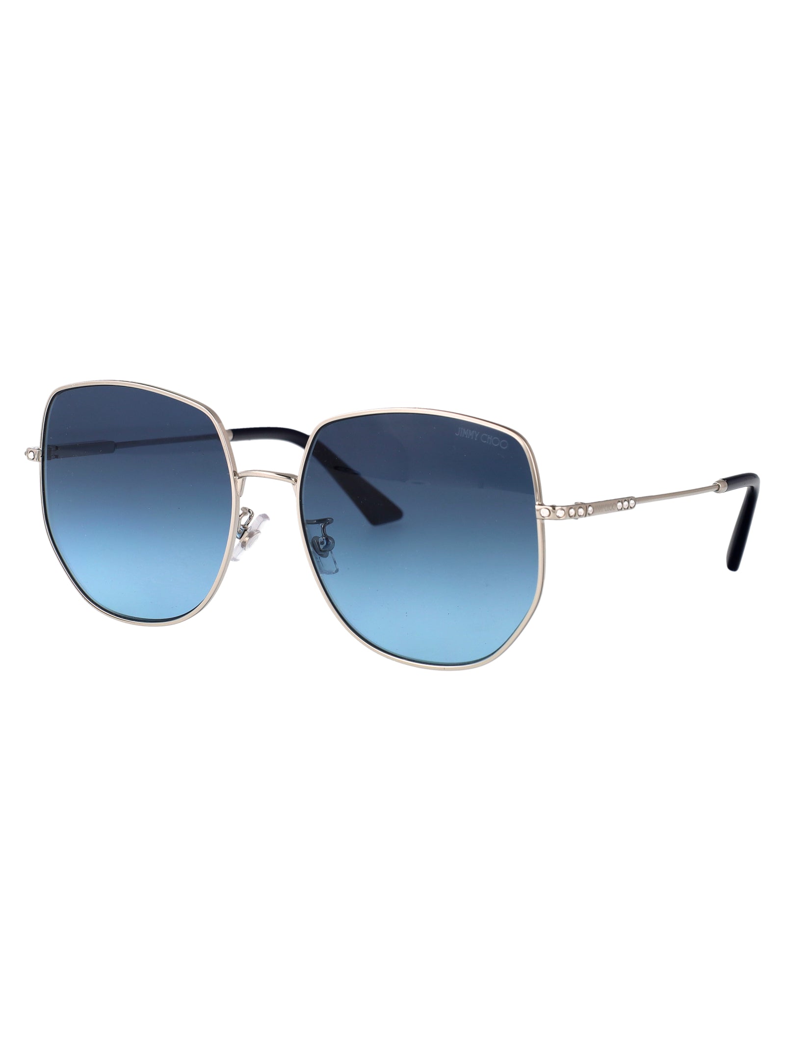 JIMMY CHOO Elegant Steel Sunglasses for Women - Perfect for SS25