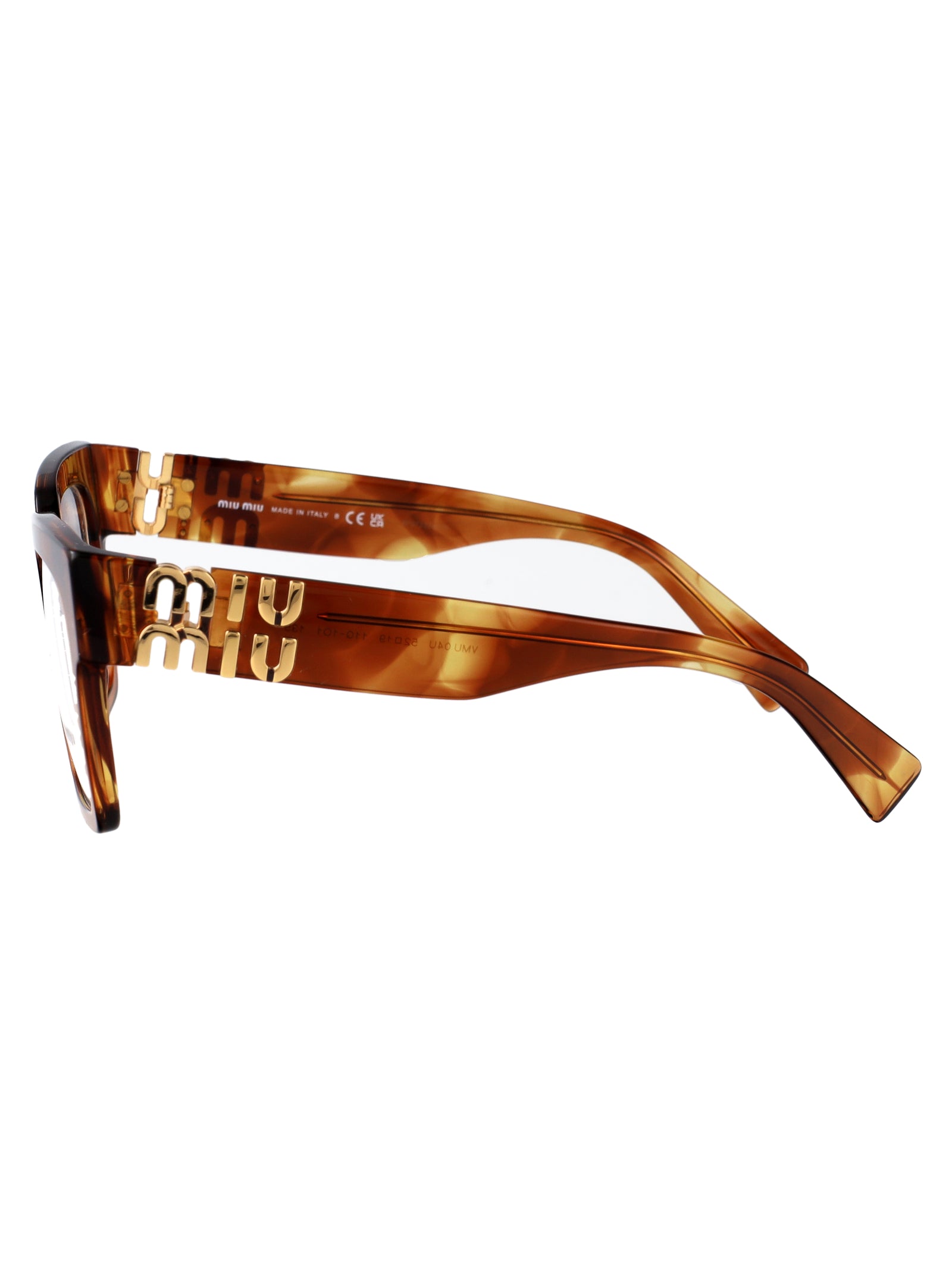 MIU MIU Stylish Striped Acetate Glasses for Women