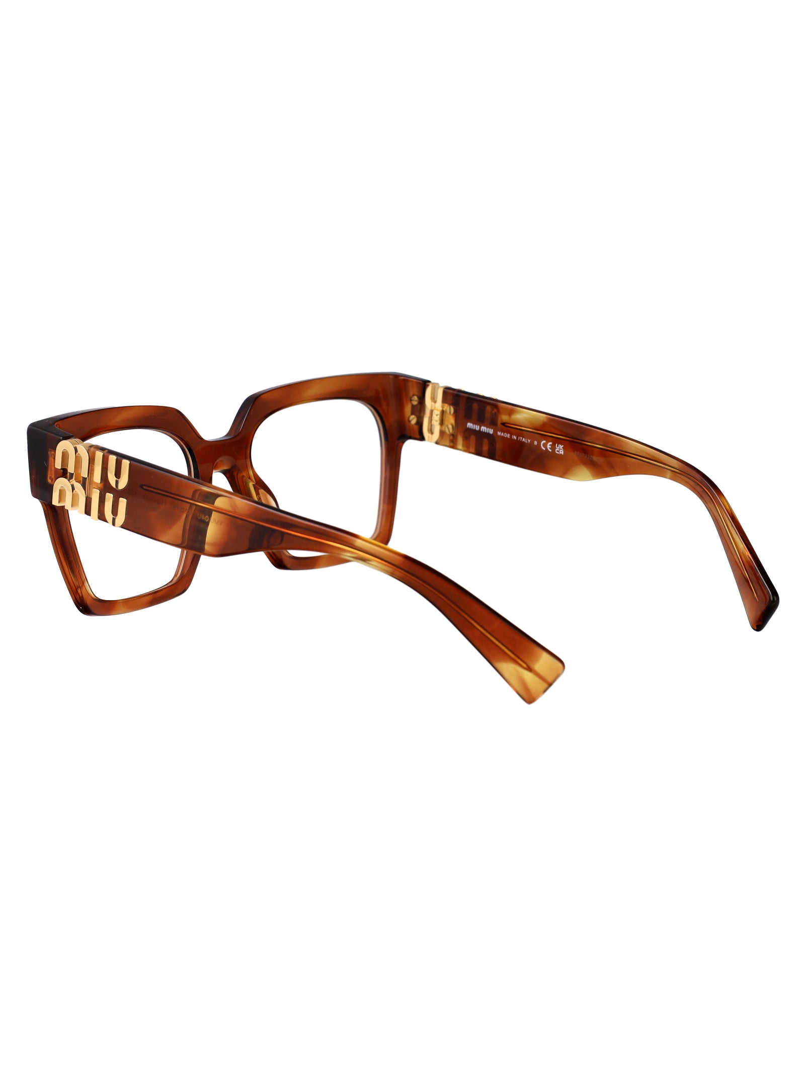 MIU MIU Stylish Striped Acetate Glasses for Women