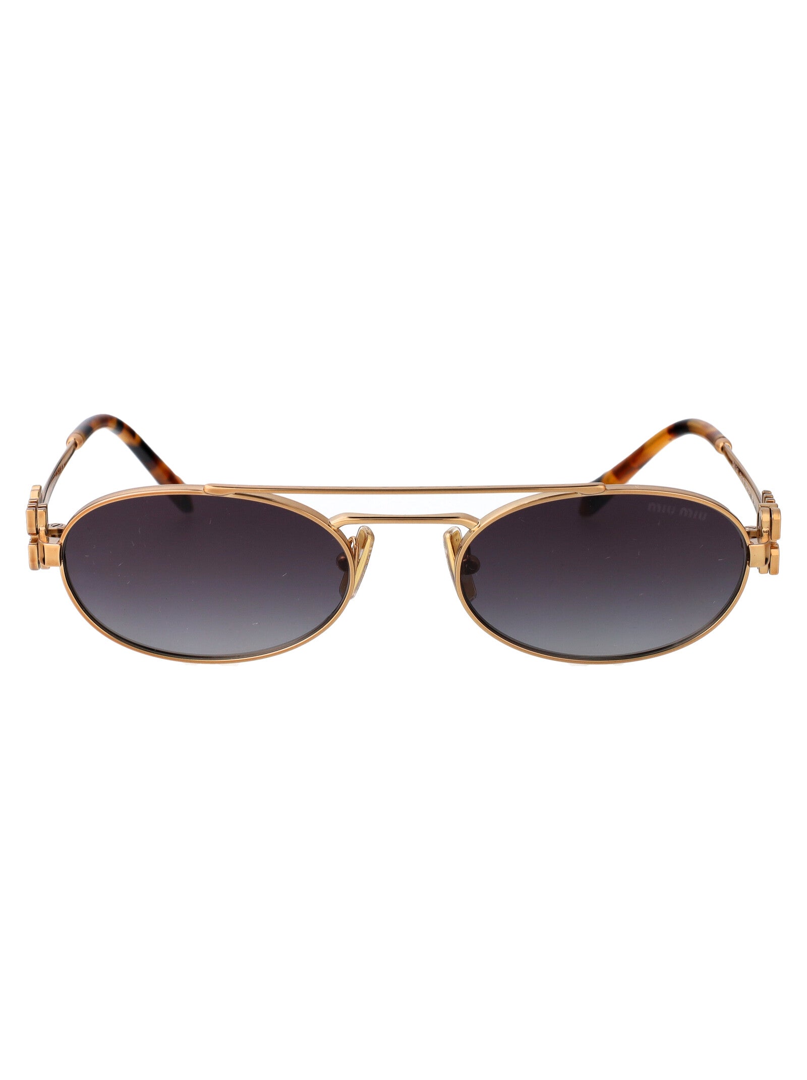 MIU MIU Antique Metal Sunglasses for Women - SS25 Collection