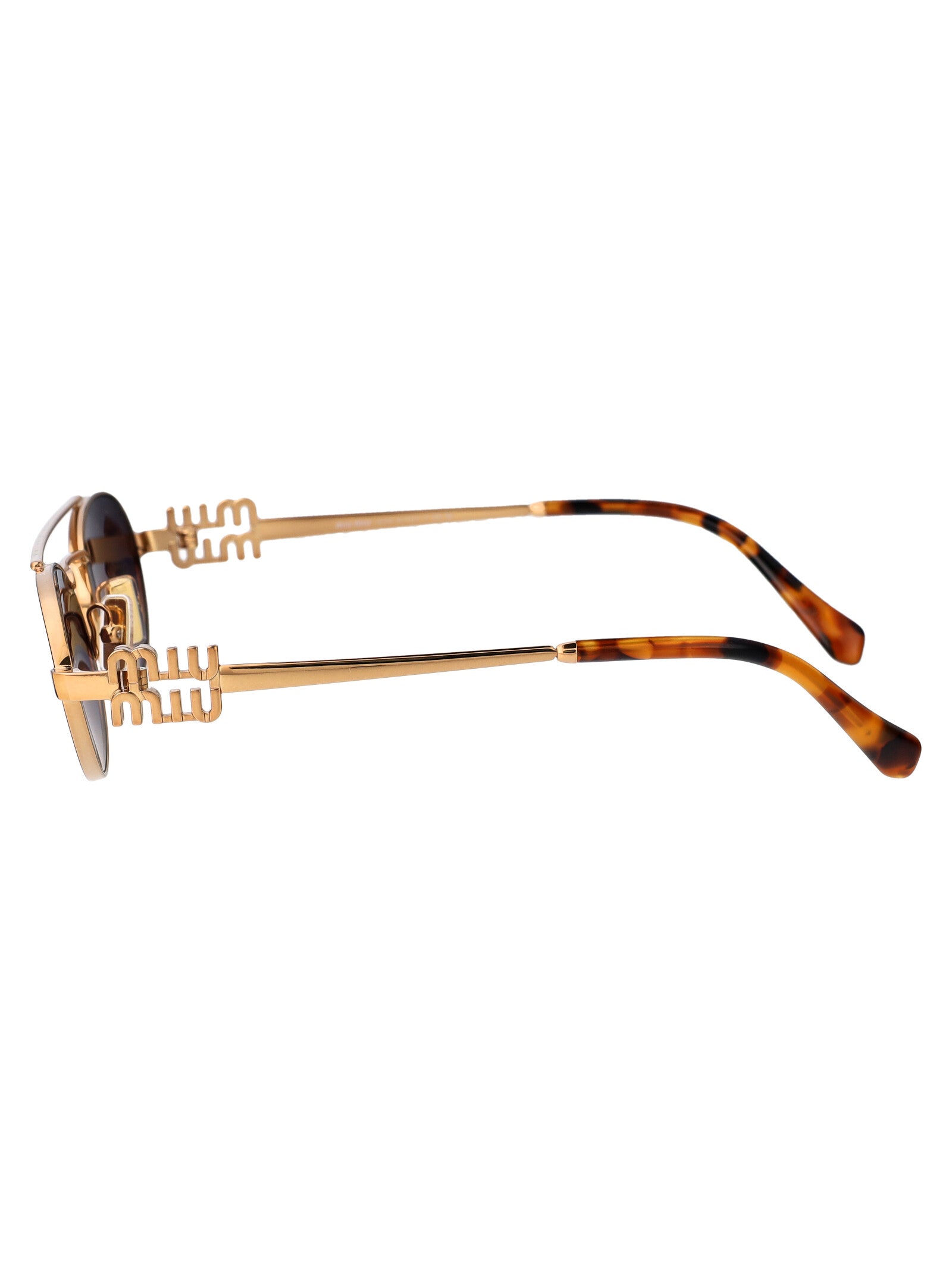 MIU MIU Antique Metal Sunglasses for Women - SS25 Collection