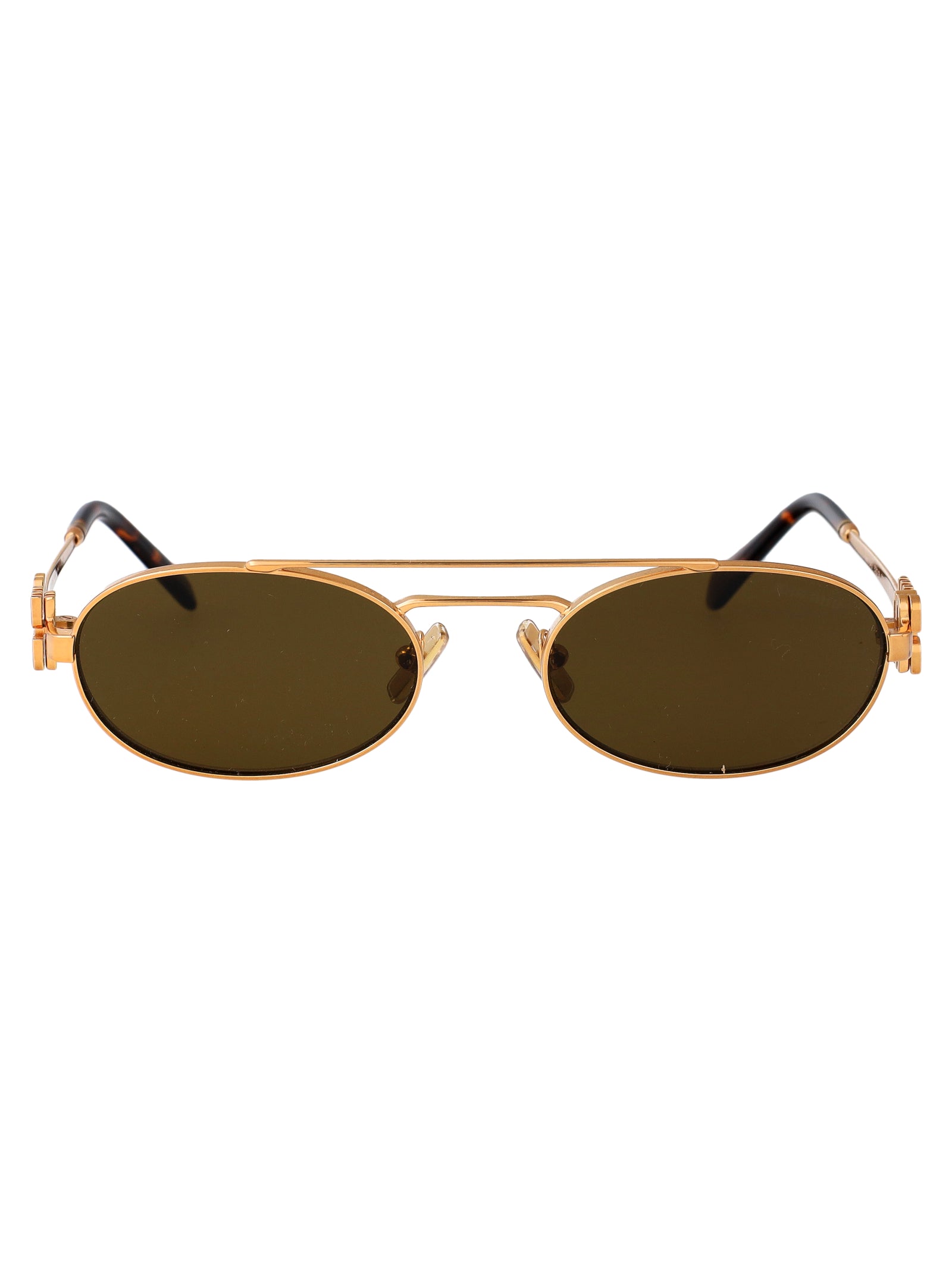 MIU MIU Chic Metallic-Toned Sunglasses - Women’s Accessory