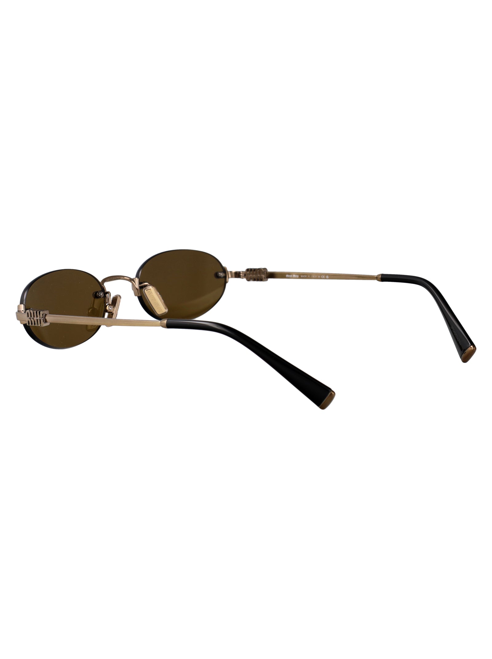 MIU MIU Old Gold Metal Sunglasses