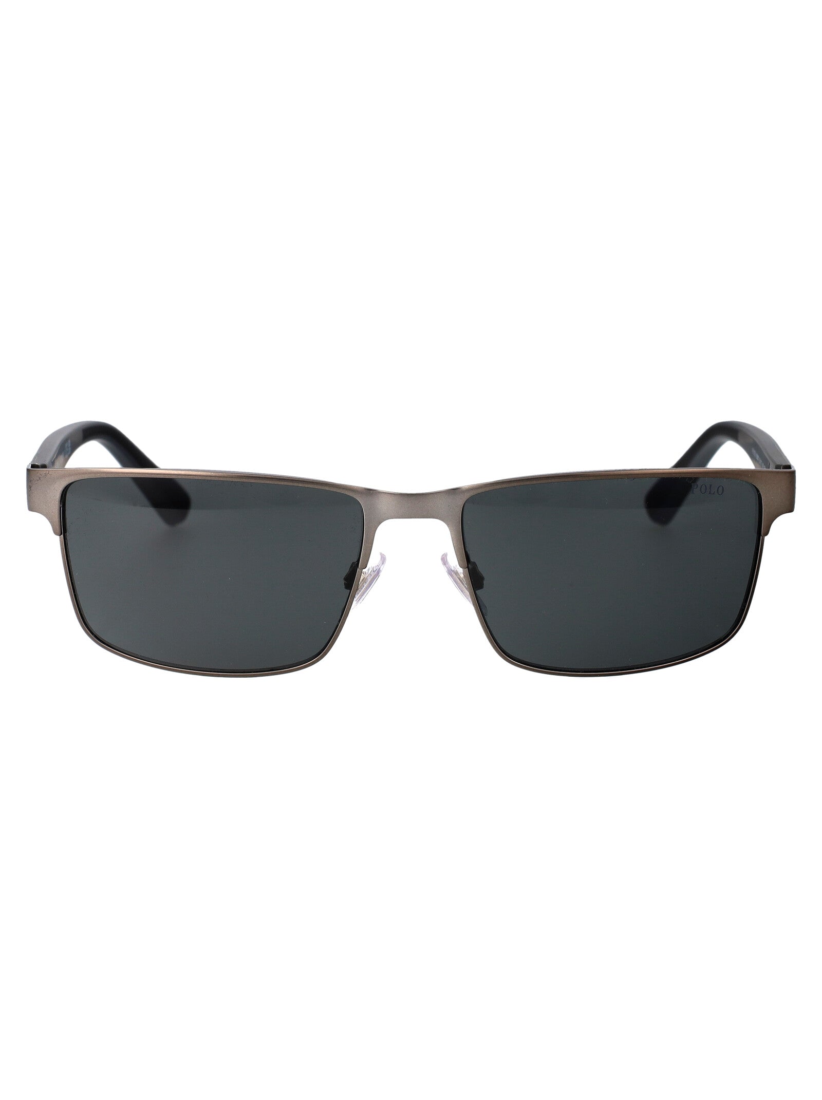 POLO RALPH LAUREN Matte Gunmetal Metal Sunglasses for Men