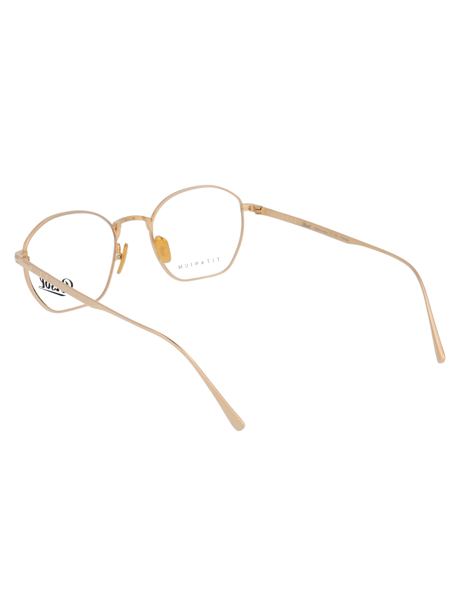 PERSOL Gold Titanium Unisex Optical Glasses