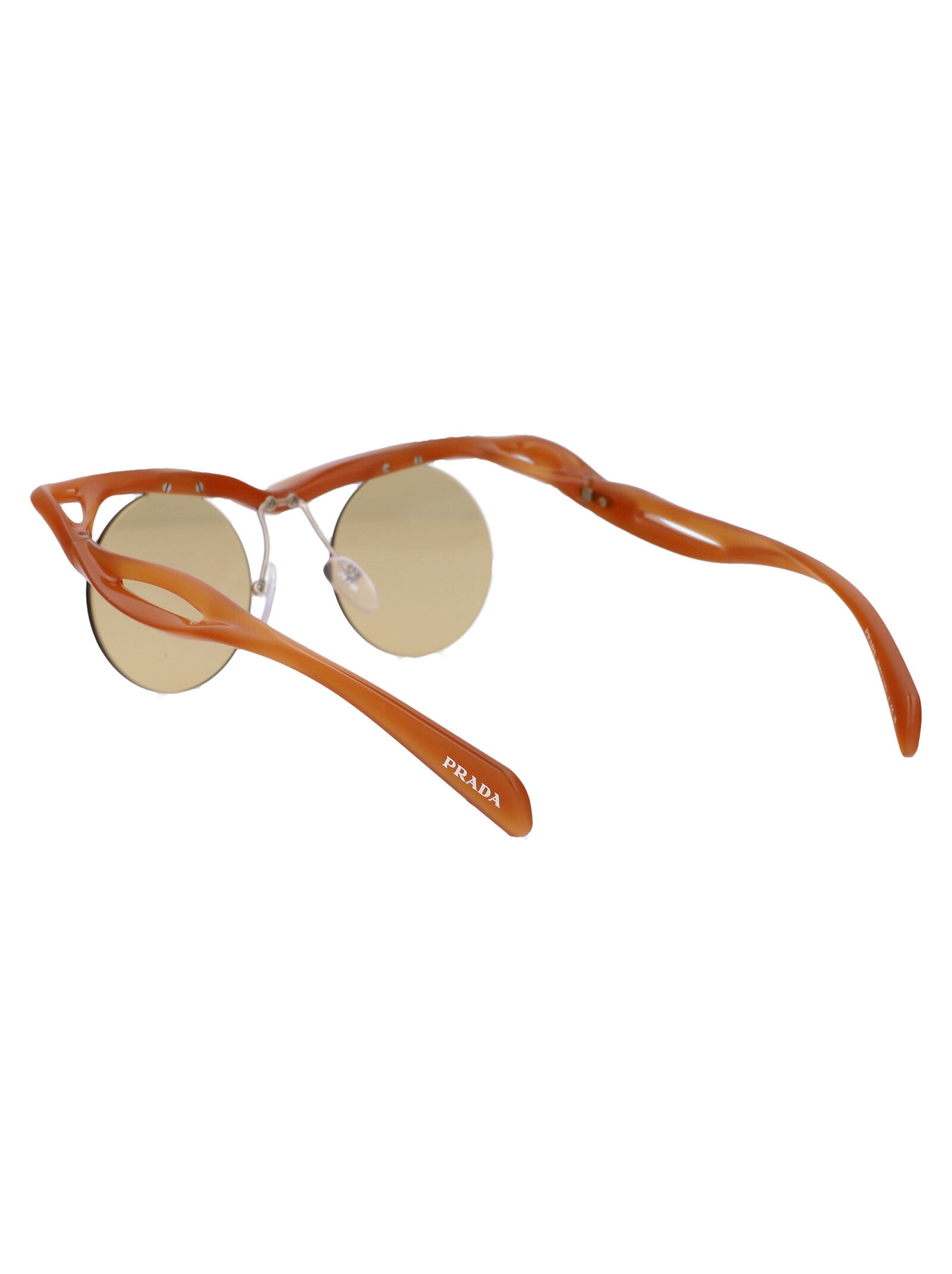 PRADA Injected Opal Cognac Women's Sunglasses