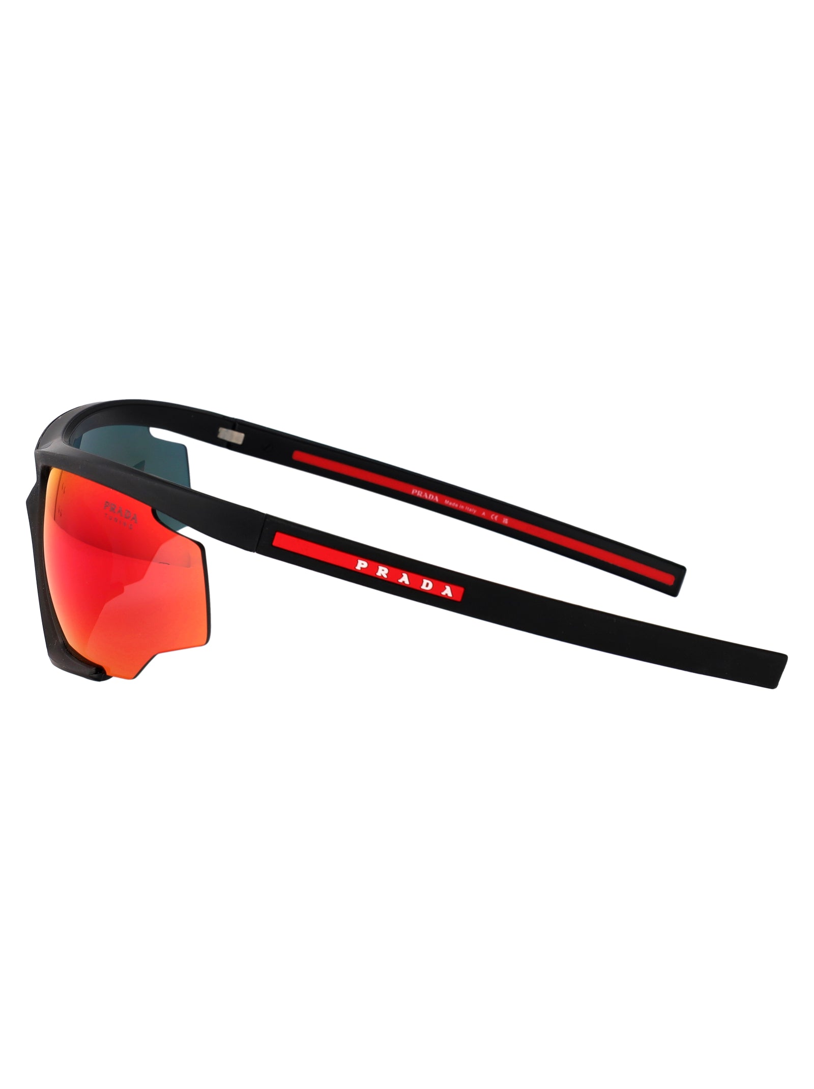 PRADA LINEA ROSSA Injected Rubber Sunglasses for Men - SS25 Collection